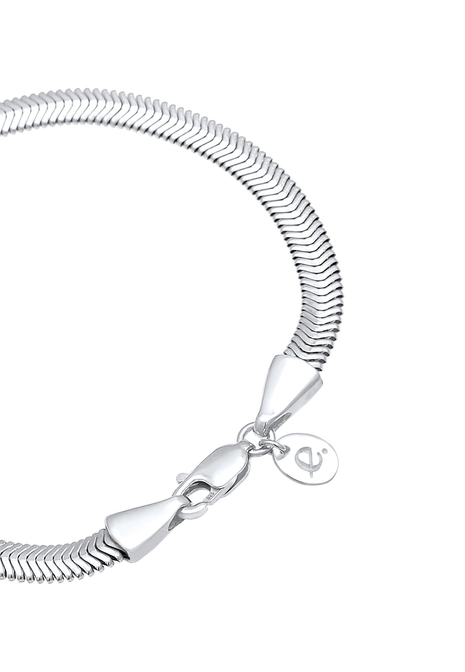 Armband Premium 925 Schlangenkette Elegant Silber Elli Flach