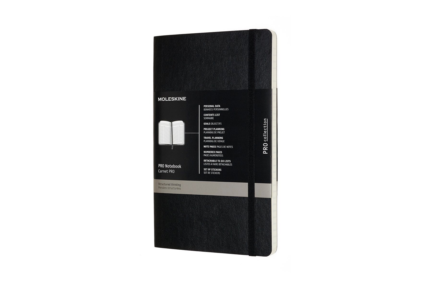 MOLESKINE Notizbuch, Groß (13x21) - mit weichem Einband - 70g-Papier - Schwarz | Notizbücher