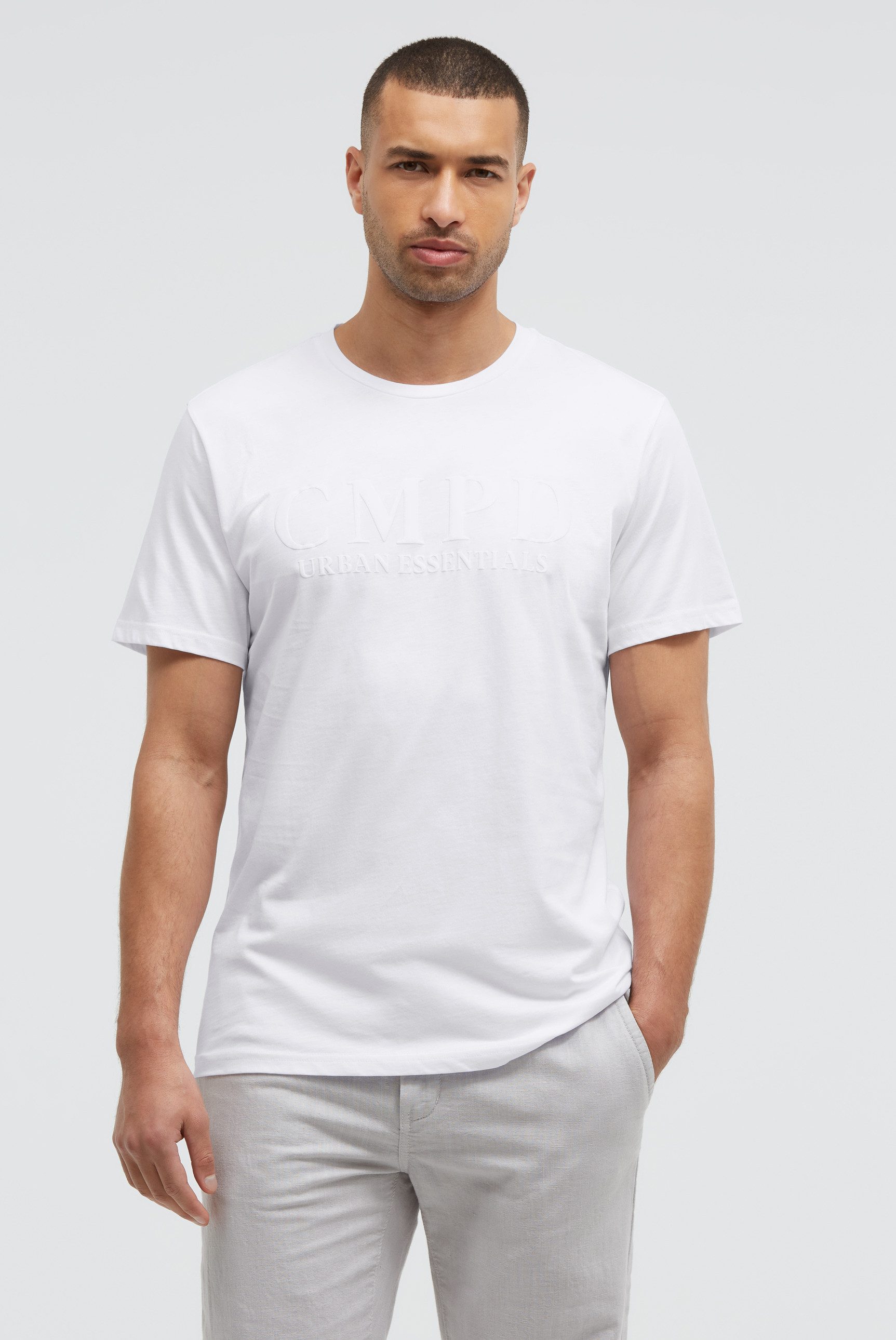CMPD Rundhalsshirt aus Baumwolle
