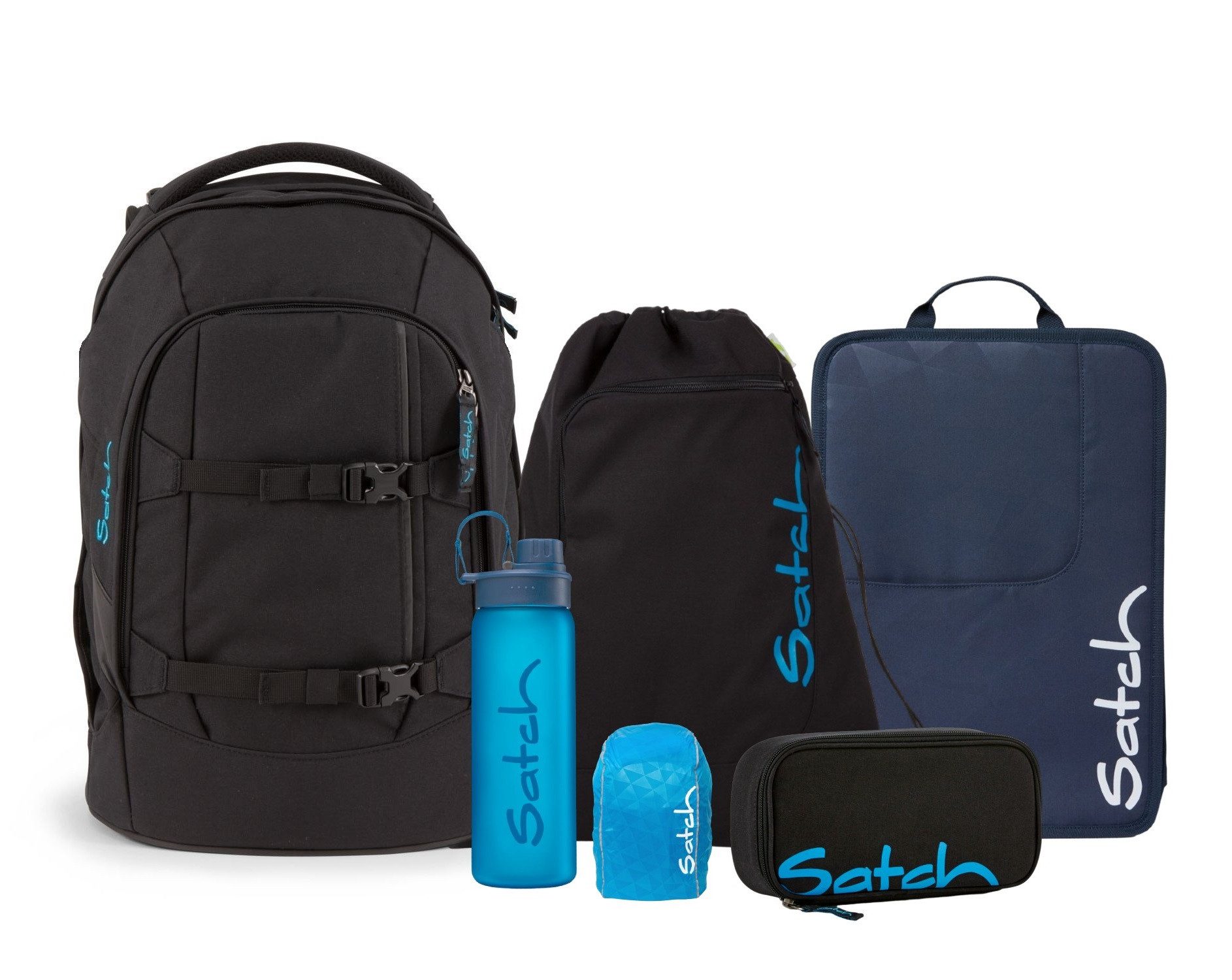 Schulranzen Schulrucksack-Set PACK Black Bounce 6-teilig blau
