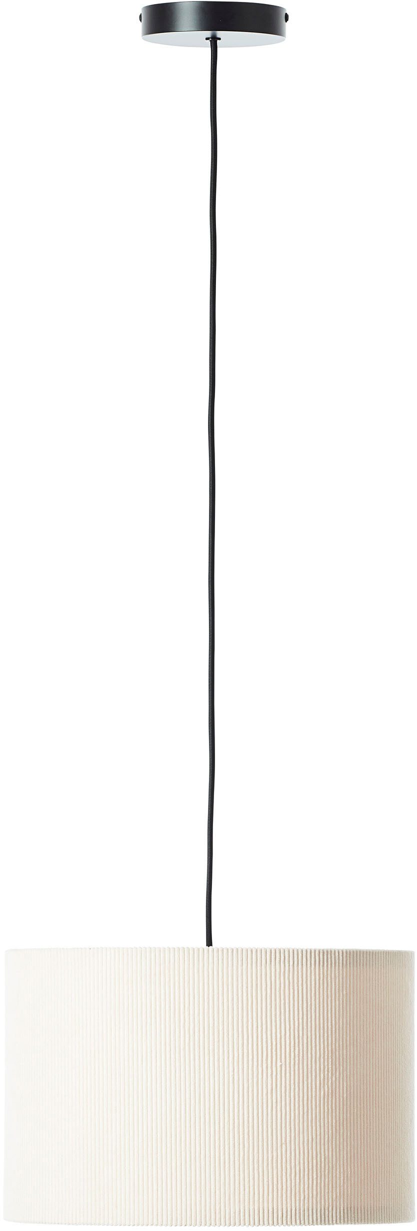 LeGer Home by Lena Gercke Pendelleuchte Kathleen, ohne Leuchtmittel, Cordstoff, Höhe 150 cm, Ø 35 cm, E27, kürzbar, beige – Bild 5 von 5