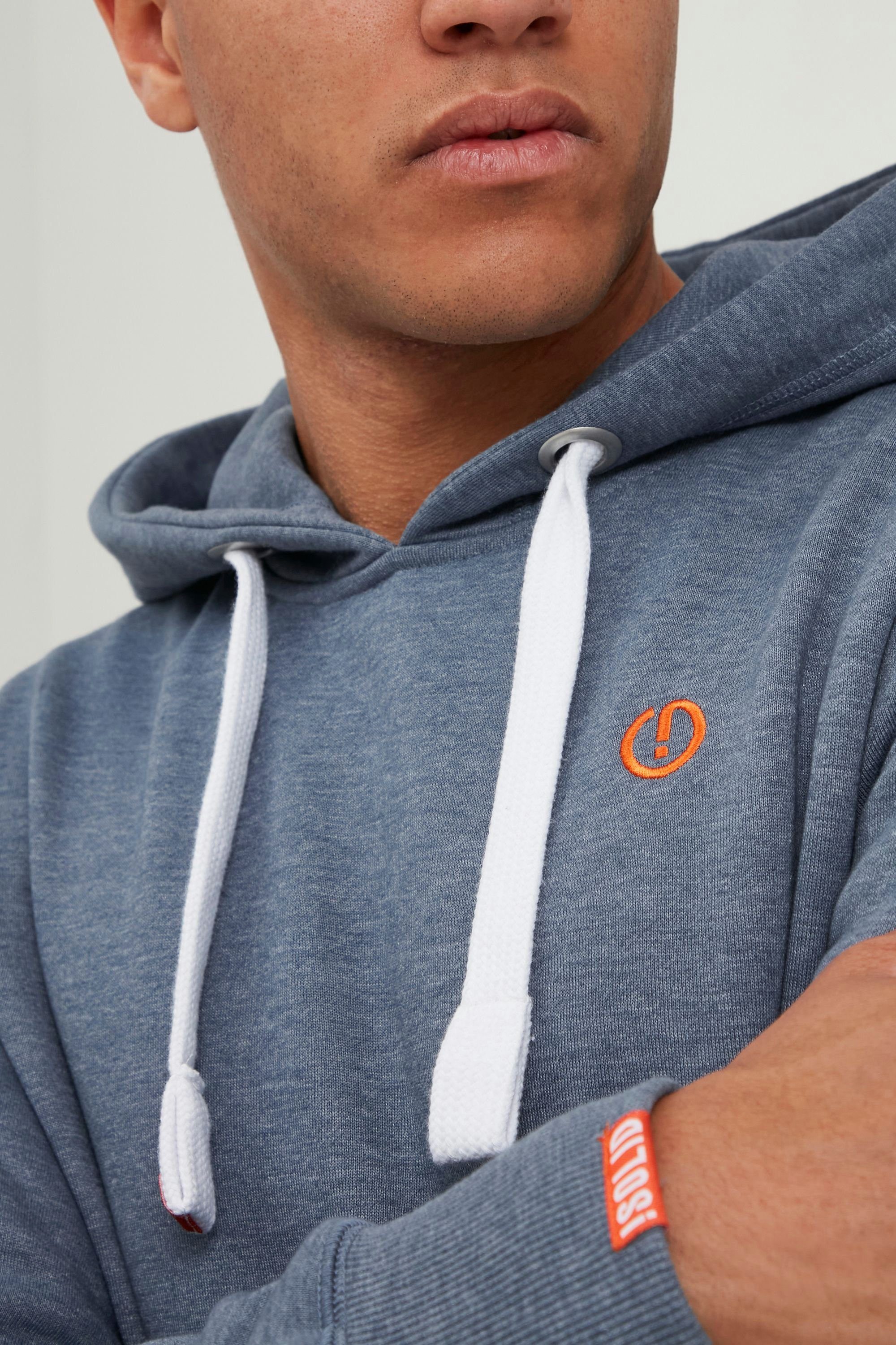 Grey (1946M) SDBennHood Kapuzensweatshirt kontrastfarbenenen Blue Melange Details Hoodie mit !Solid