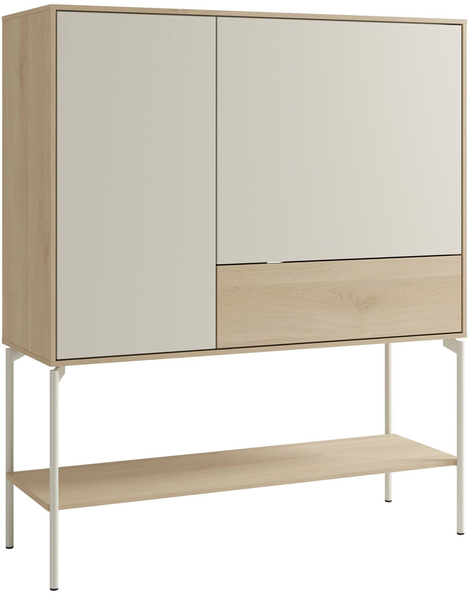 SCHÖNER WOHNEN-Kollektion Highboard LABOE (1 St), ideal auch als Home Office Sekretär oder Bar, push to open
