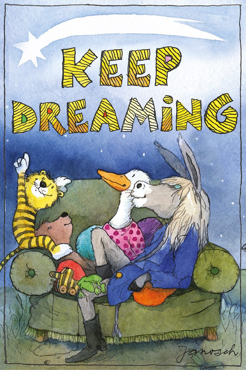 LuckyLinde Wanddekoobjekt Der kleine Bär und der kleine Tiger mit Freunden (1 St), Exklusive JANOSCH Kindermotive, Stahlschild
