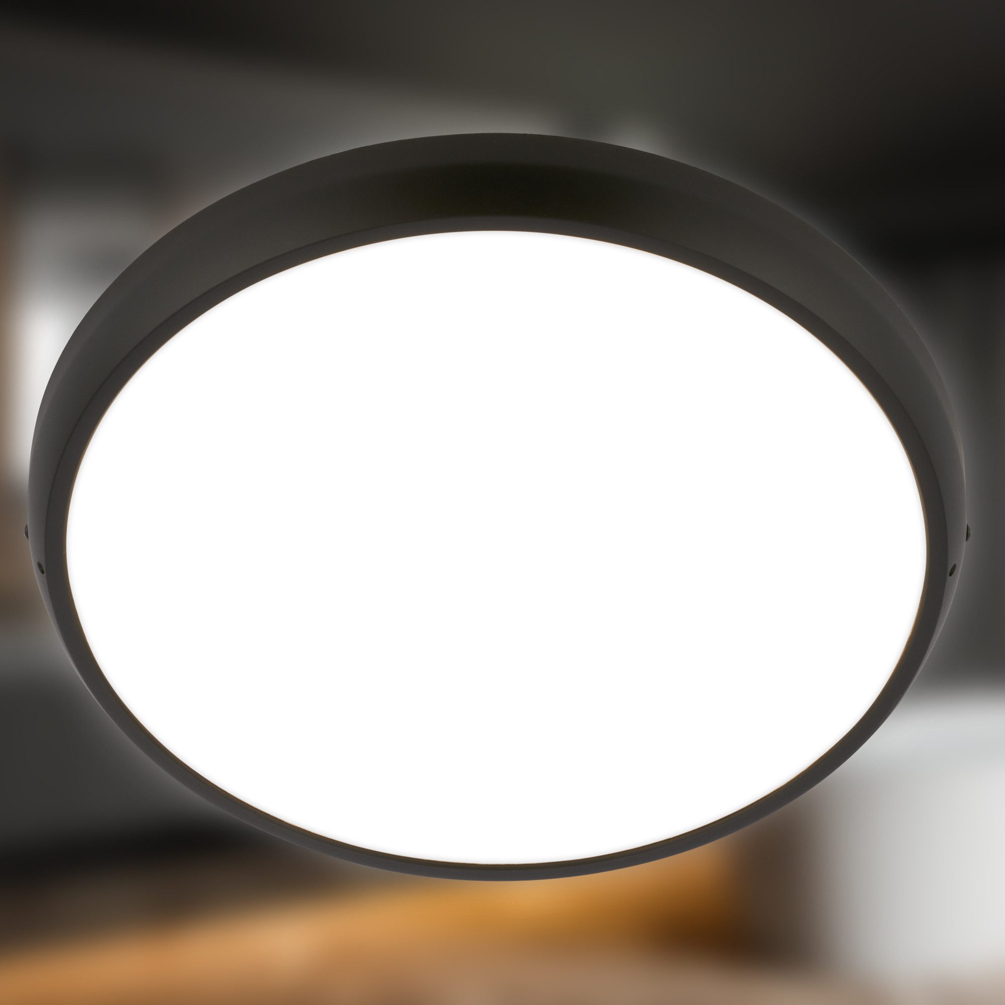 Briloner Leuchten LED Deckenleuchte Bad-Deckenlampe IP44 Badezimmer Gäste-WC Feuchtraum geeignet, LED fest integriert, Neutralweiß, 4000K, 27,5x4 cm, Badezimmer, Küche, Wohnzimmer, Schlafzimmer, Flur