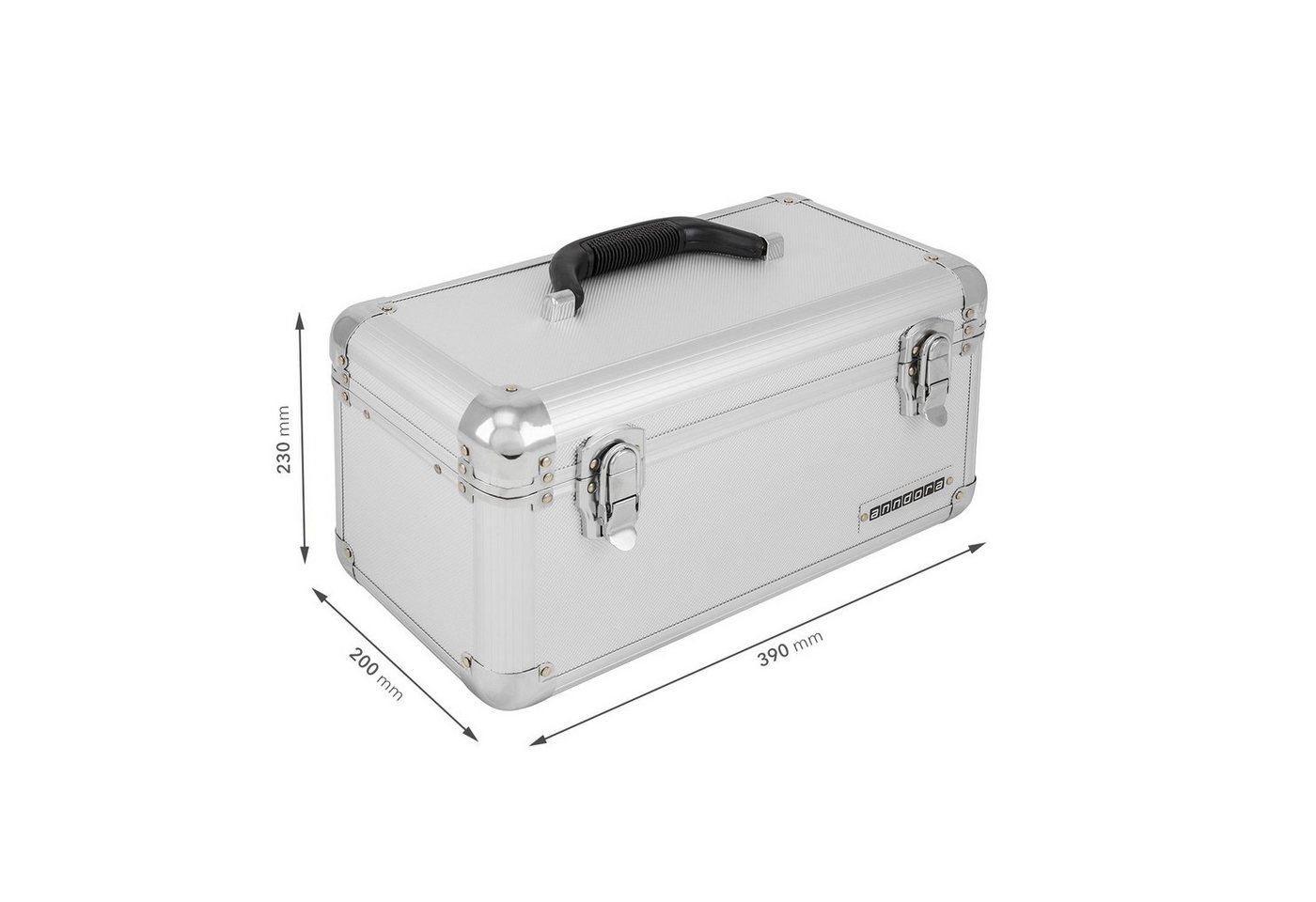 Thumbnail - anndora Werkzeugkoffer Transportbox 13 L Werkzeugkasten Werkzeugbox, herausnehmbare Fächerschale - 2 Schnappschlösser - ...