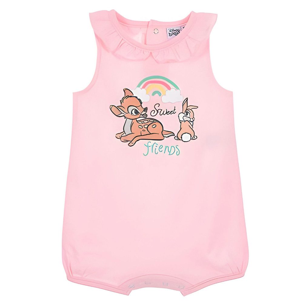 Disney Strampler Disney Bambi Baby Kleinkind kurzarm Body Strampler 100% Baumwolle, Gr. 68 bis 86