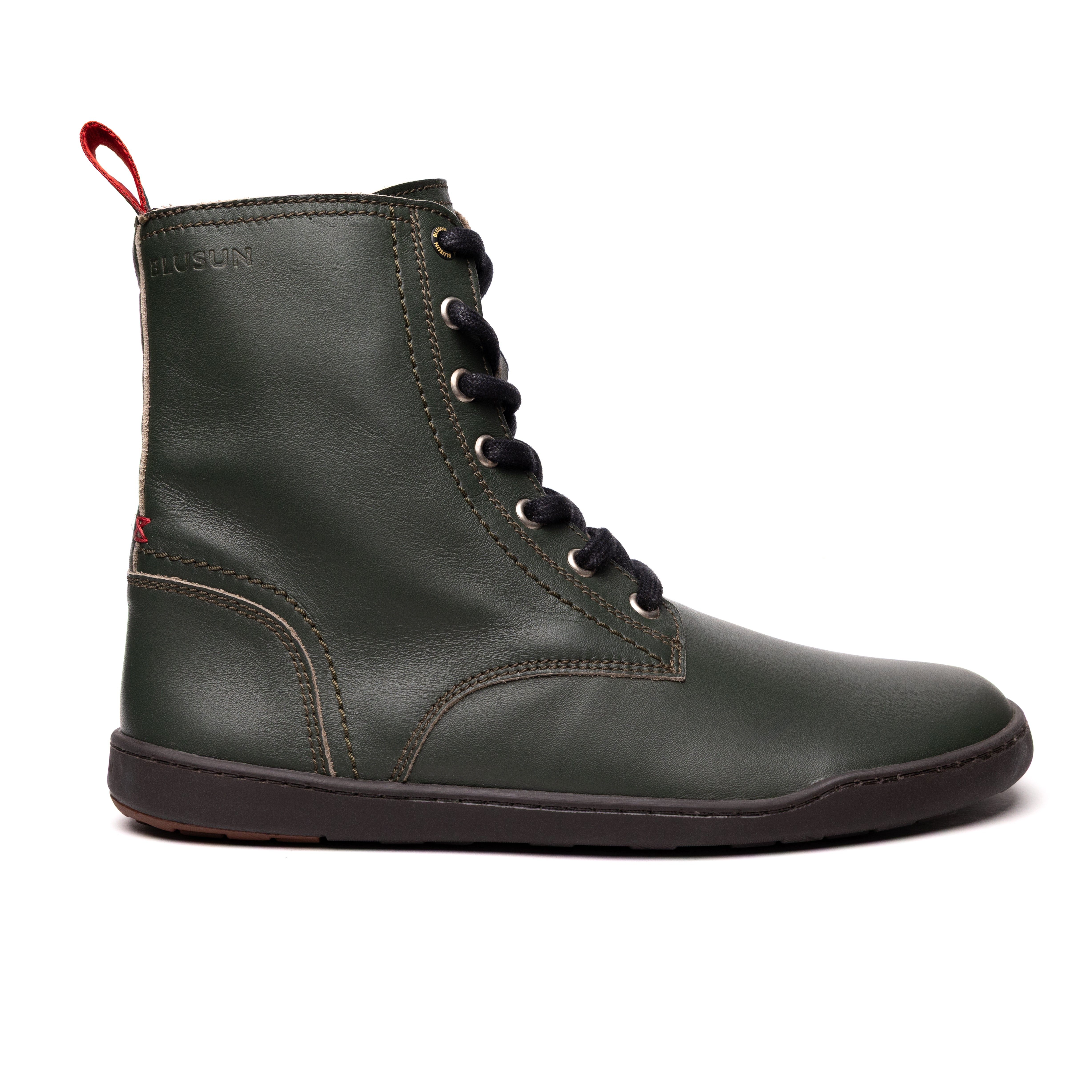 BLUSUN BLSN-040W green Barfußschuh (1 Paar, flexible Barfußsohle) Leder