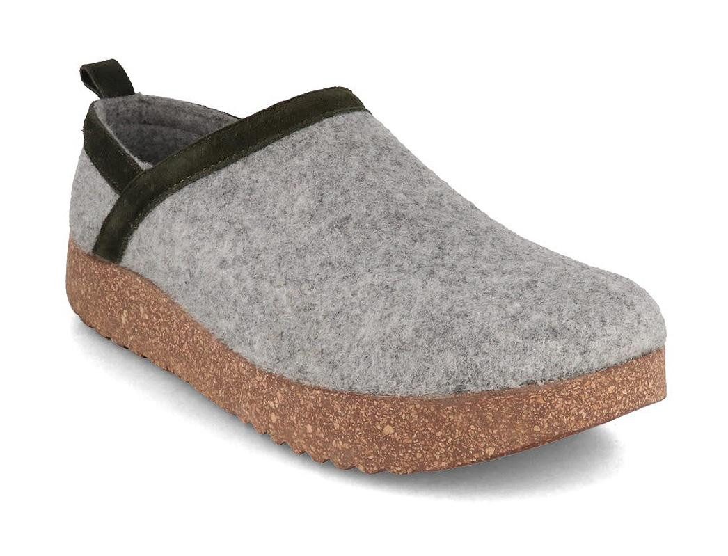 Tuffeln Wollclogs Pantoffeln für niedrigen Spann Hausschuh mit Outdoorsohle