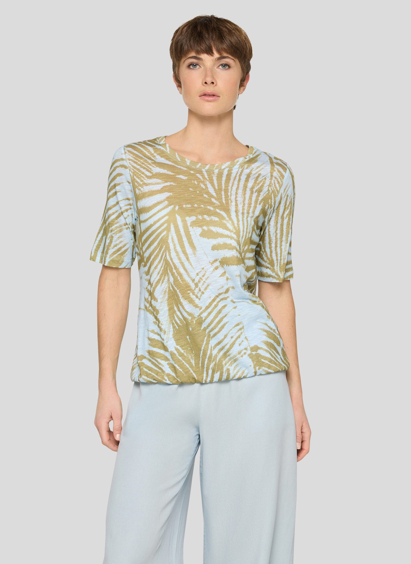 Rabe Kurzarmshirt mit floralem Muster