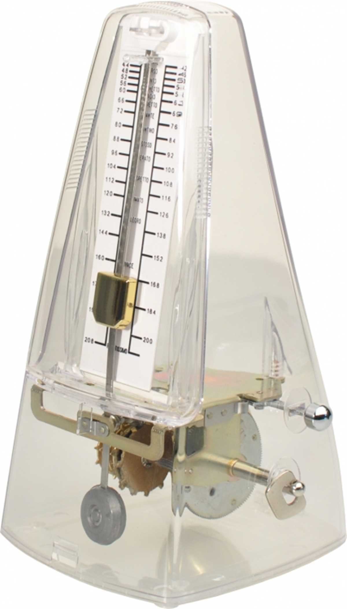 Steinbach Metronom Metronom mit Glocke mechanisch transparent
