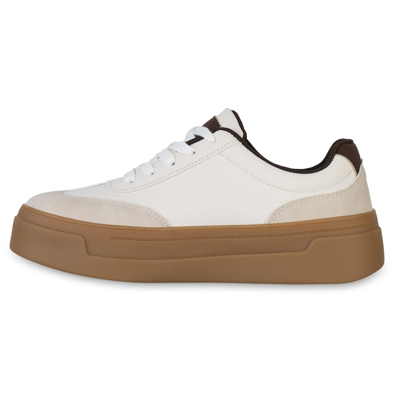 VAN HILL 841463 Sneaker Damen Sneaker Low Schnürer Basic Plateau Freizeit S günstig online kaufen