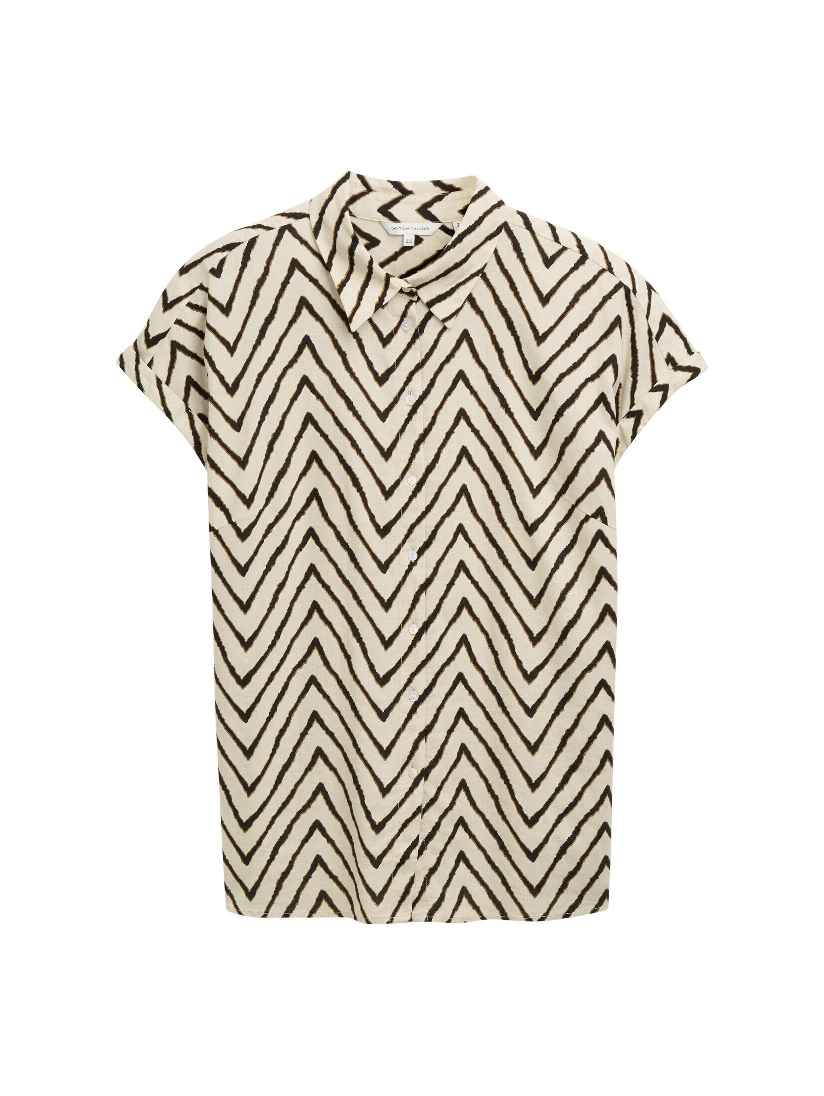 TOM TAILOR PLUS Kurzarmbluse Blusen & Shirts Plus Size - Loose Fit Bluse mi günstig online kaufen