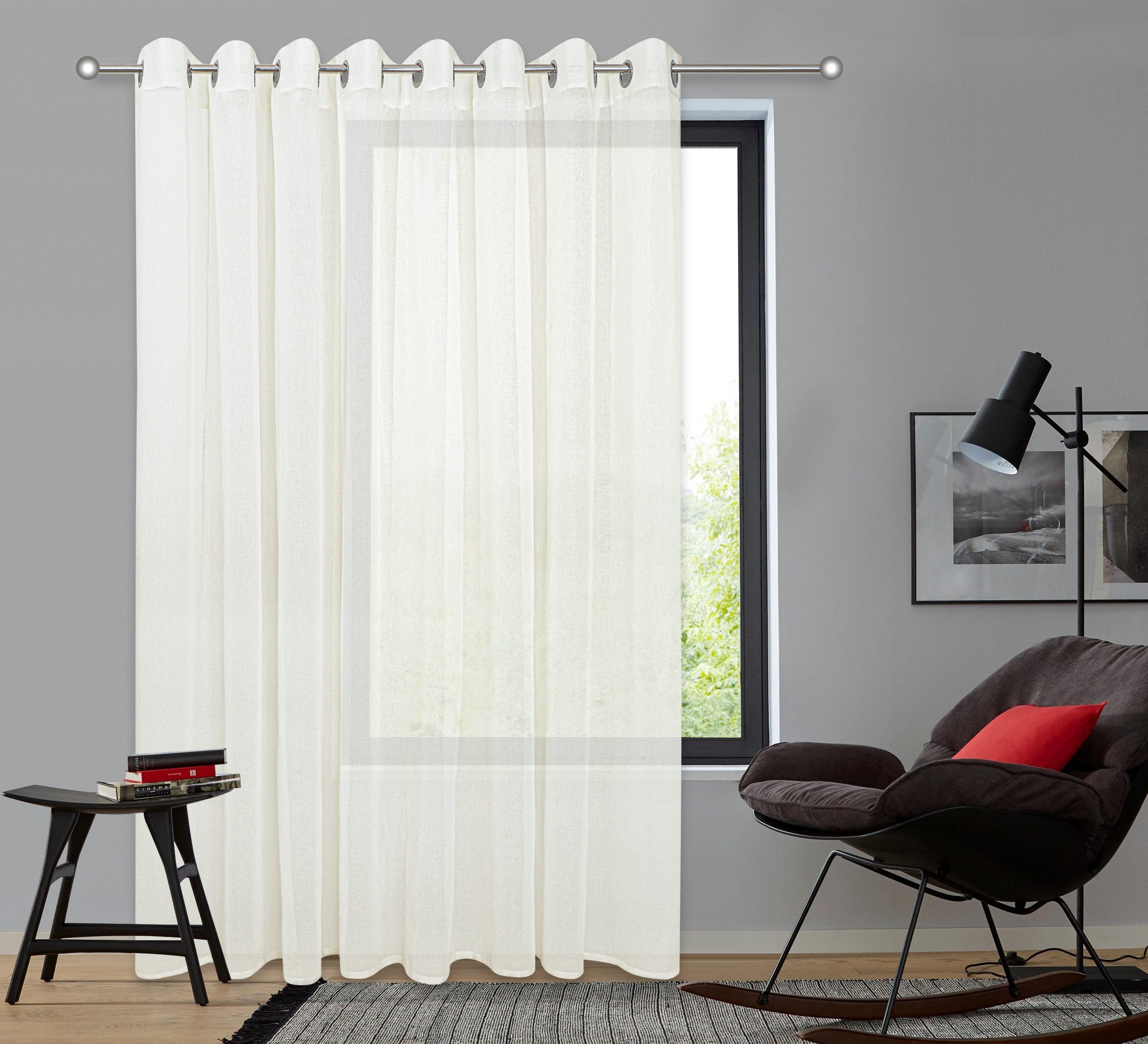 OTTO home Gardine Dolly (1 St), Ösen, transparent, gewebt, Polyester, extra Breite ab 3 Meter