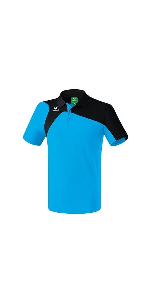 Erima T-Shirt Sport-Polo Club 1900 2.0 (100% Polyester) curacaoblau/schwarz Kinder