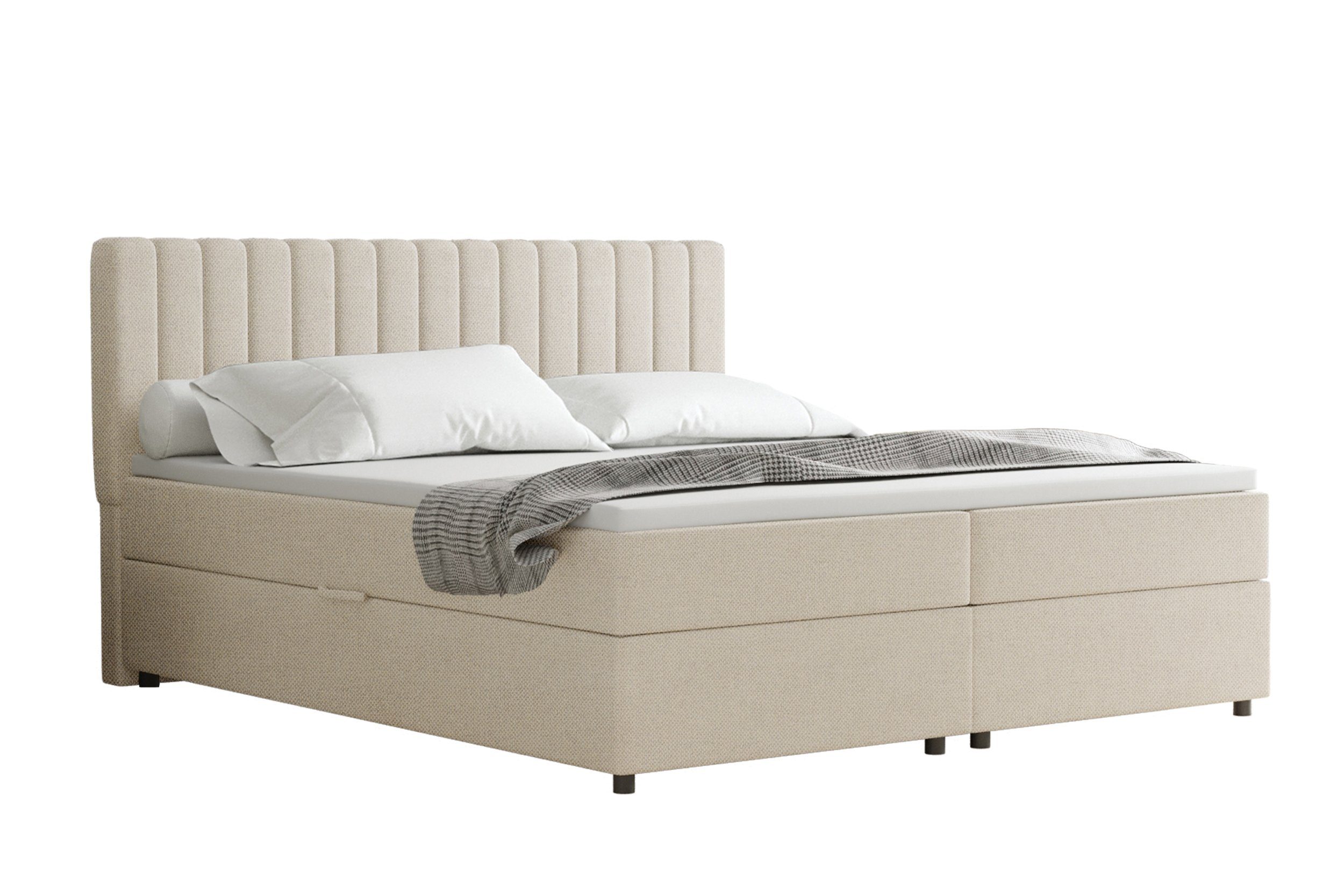 Homesy Boxspringbett EVEREST – Komfortables Doppelbett im modernen Design ( günstig online kaufen