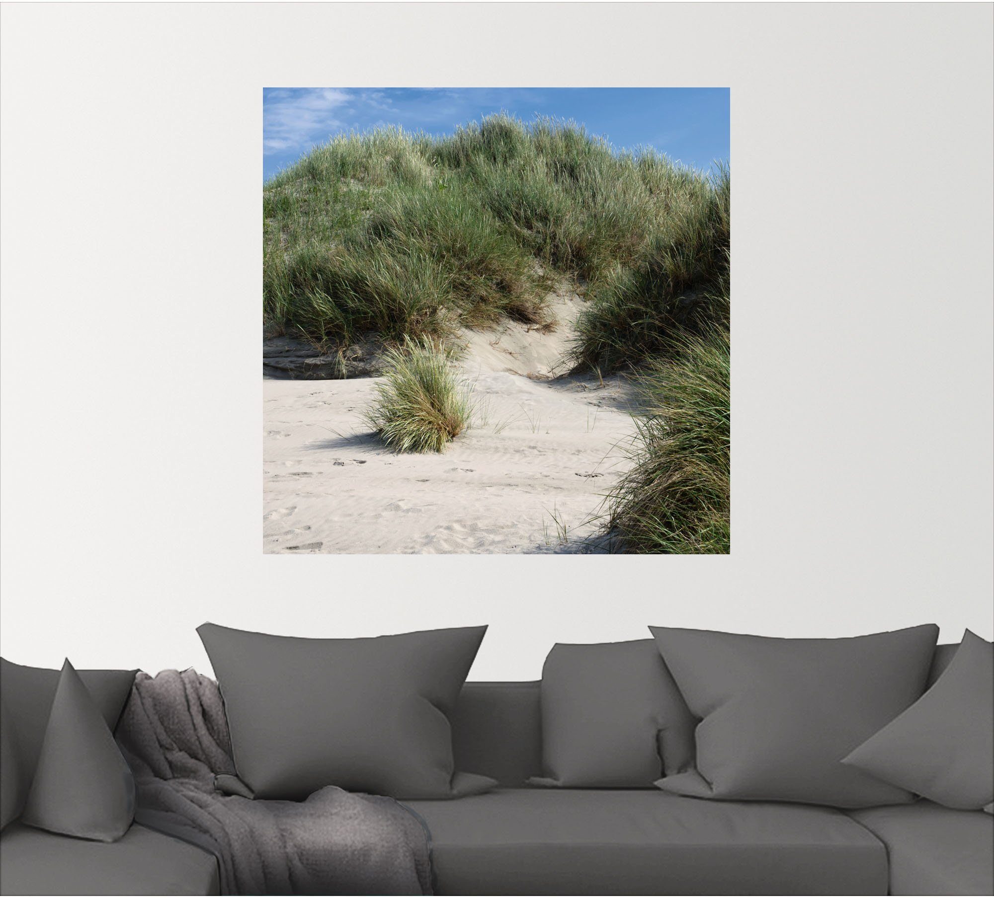 Artland Wandbild Dünenlandschaft auf Baltrum, Strandbilder Alubild, in Leinwandbild, St), Poster (1 als oder versch. Größen Wandaufkleber