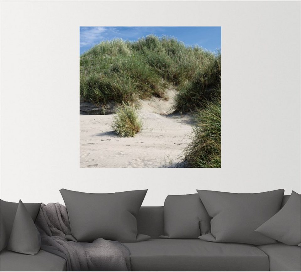 Artland Wandbild Dünenlandschaft auf Baltrum, Strandbilder (1 St), als  Alubild, Leinwandbild, Wandaufkleber oder Poster in versch. Größen