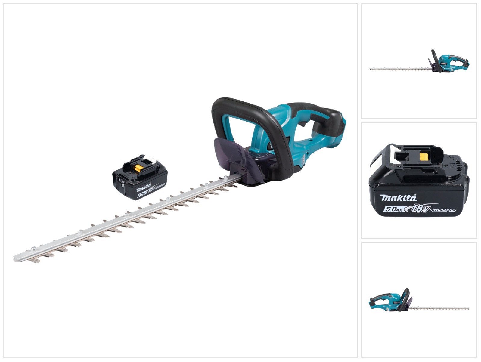 Makita Akku-Heckenschere DUH 507 T Akku Heckenschere 18 V 50 cm + 1x Akku 5,0 Ah
