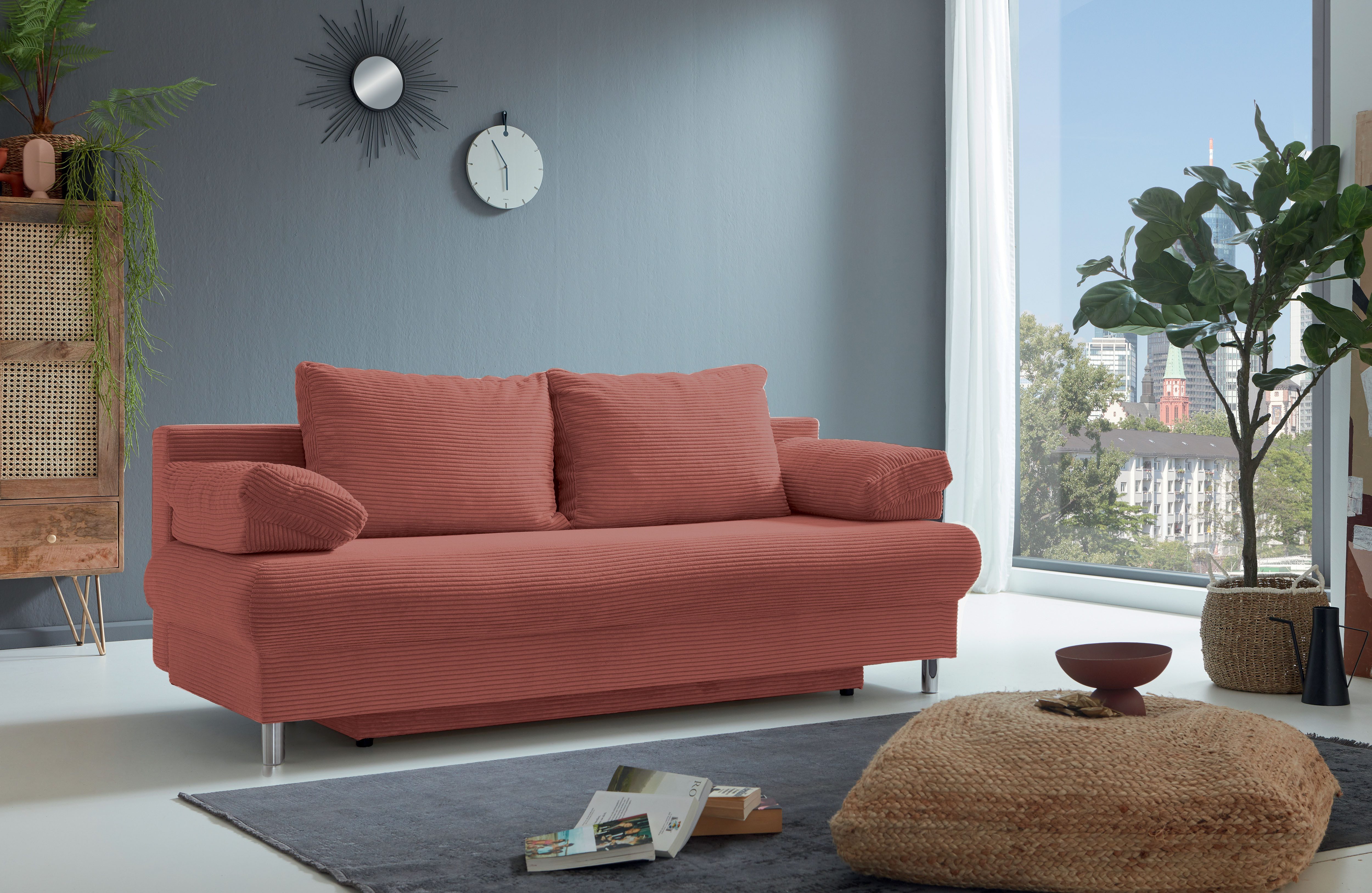 INOSIGN Schlafsofa "Como", 2-Sitzer, Federkern, Breite 196 cm, inkl. Rücken günstig online kaufen