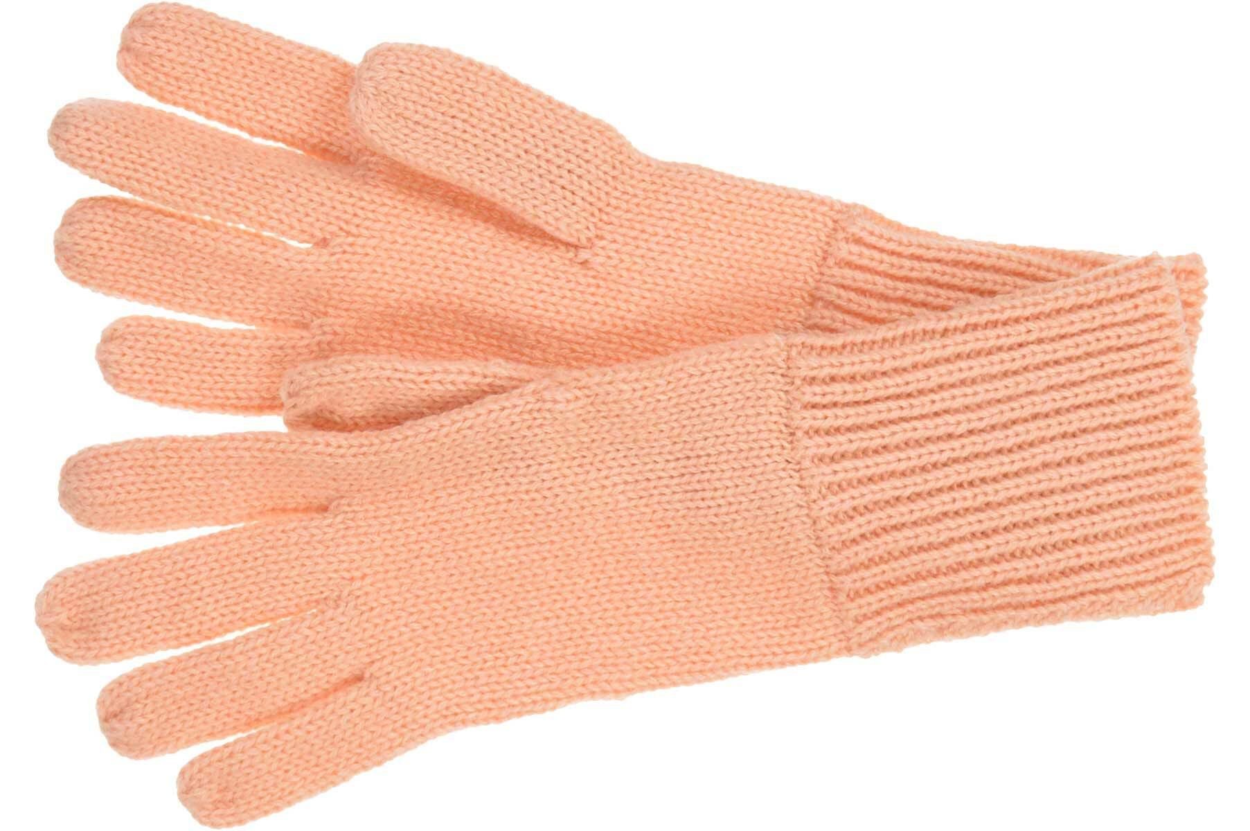 lachs Seeberger Feinstrick Fingerhandschuhe 18957-0 Strickhandschuhe