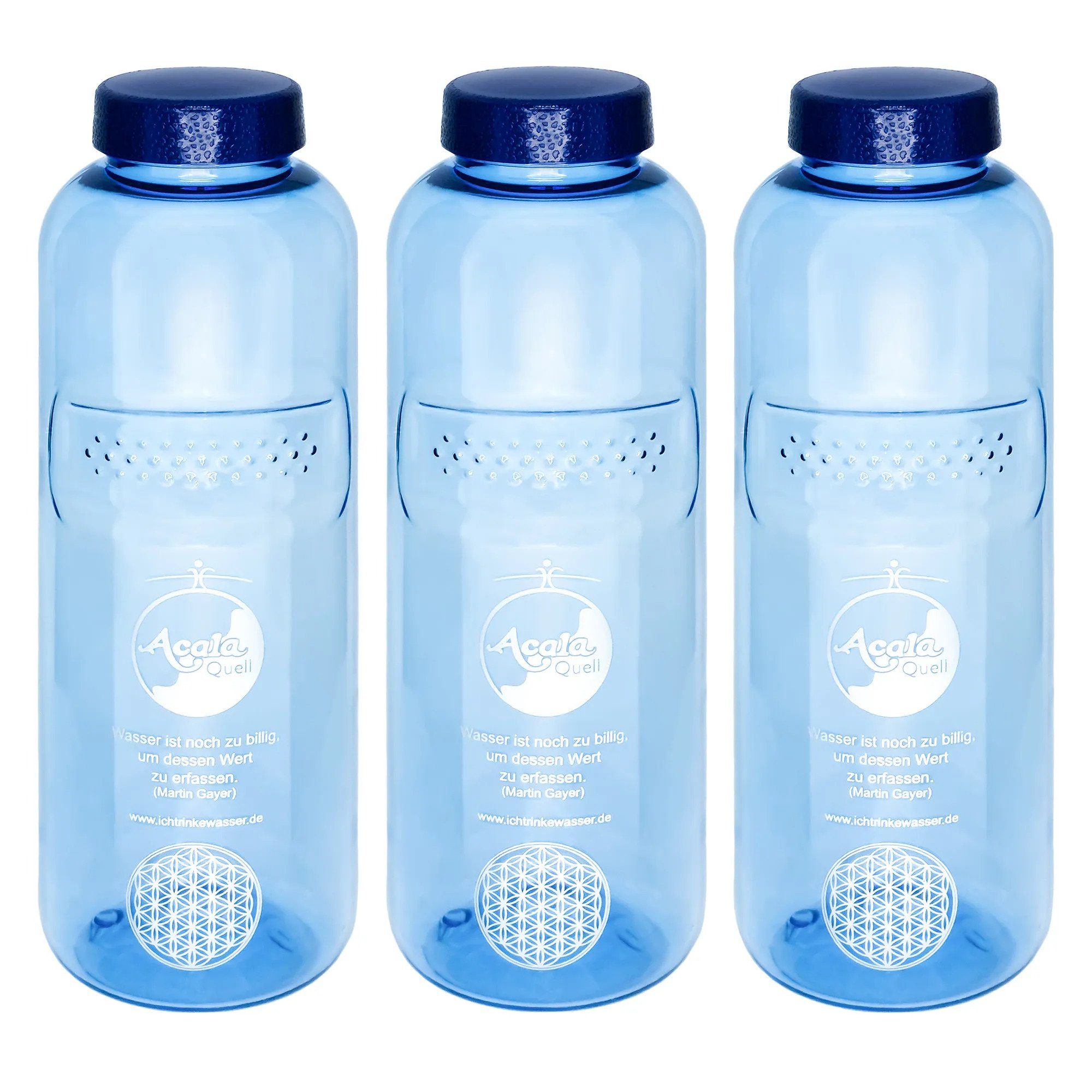 weichmacherfrei Trinkflasche lebensmittelecht 0,75 L Tritan, & aus Grip AcalaQuell