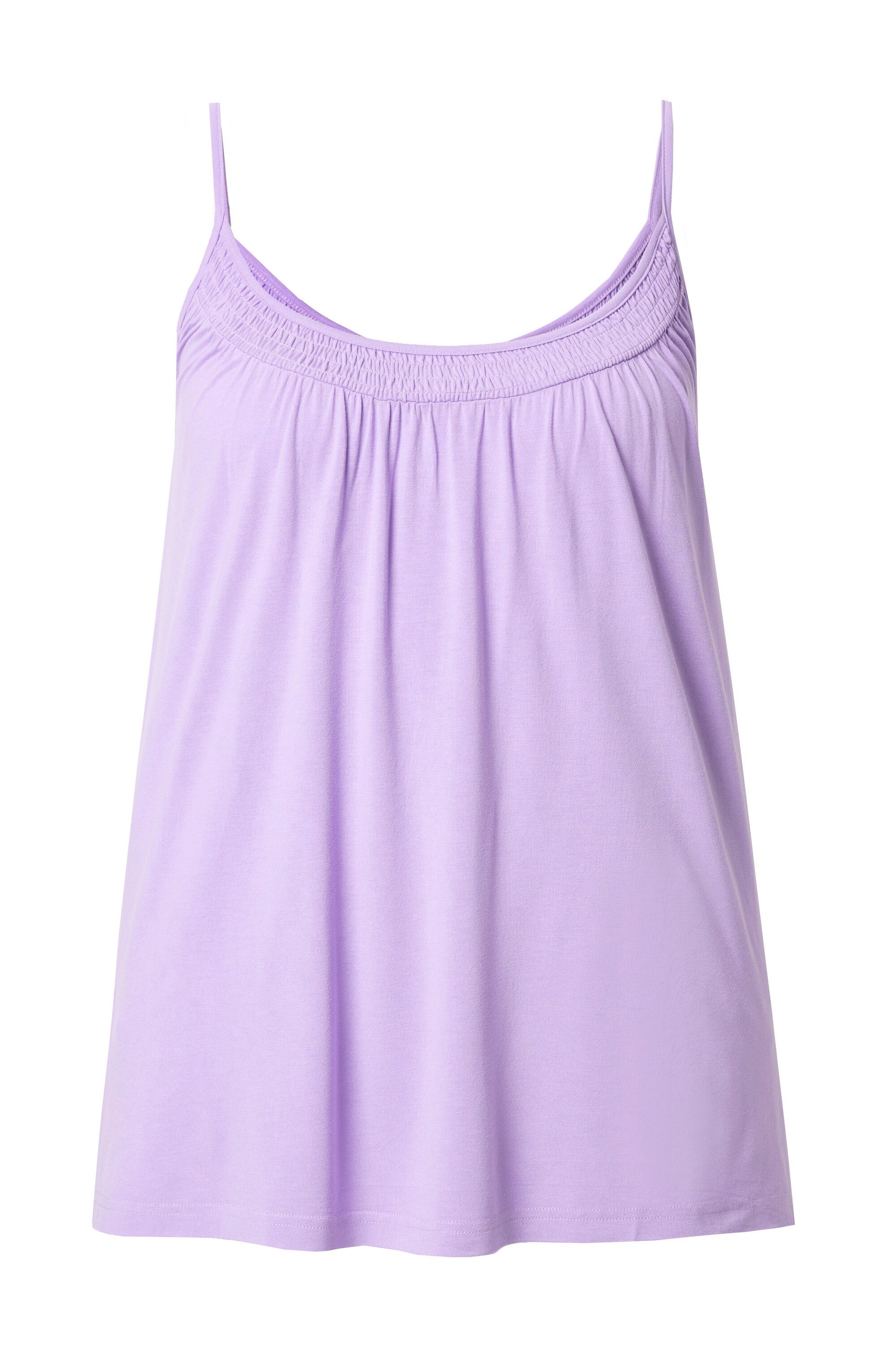 Ulla Popken Longtop Top gesmokter Ausschnitt A-Linie Spaghettiträger günstig online kaufen