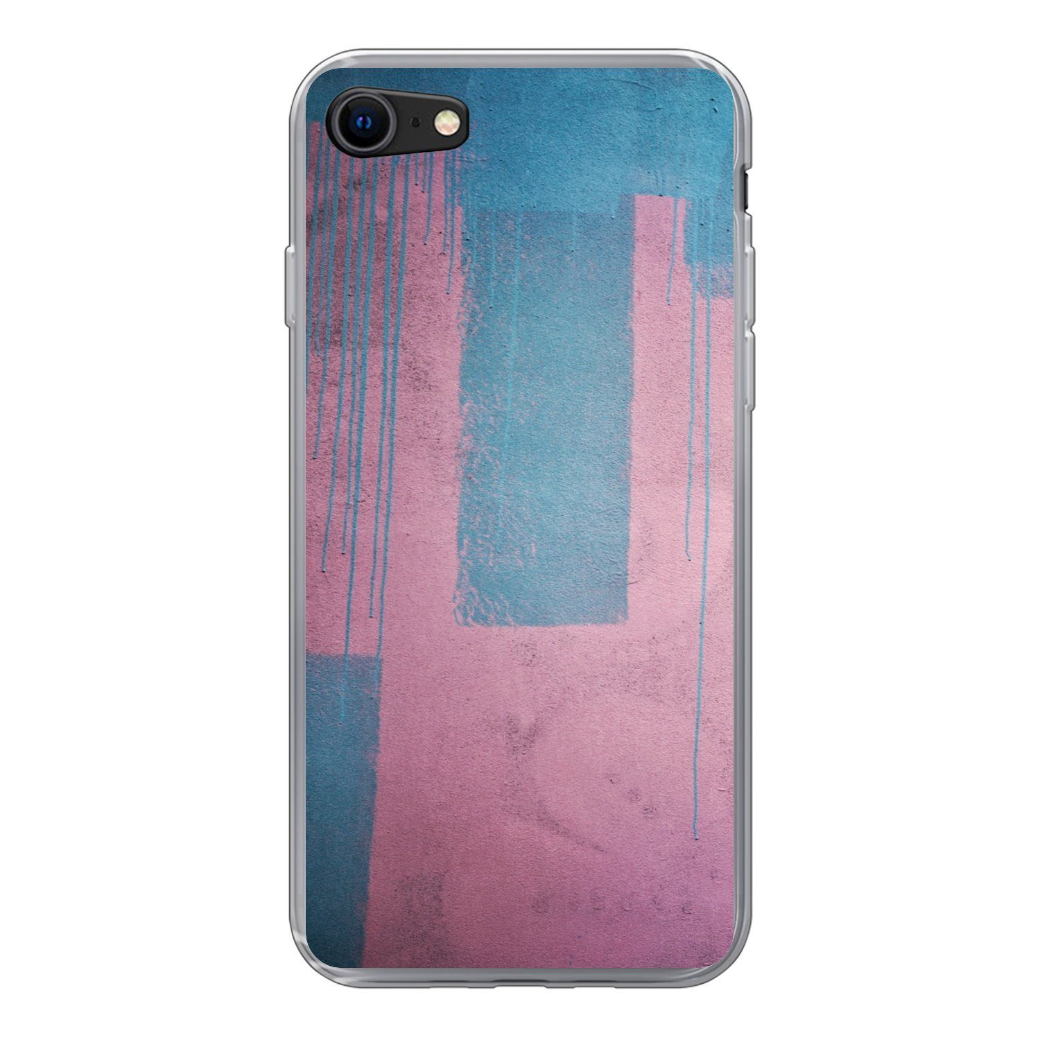 MuchoWow Handyhülle Handyhülle Apple iPhone SE 2020 Silikonhülle, Handyhülle Handy Hülle Telefonhülle iphone Samsung