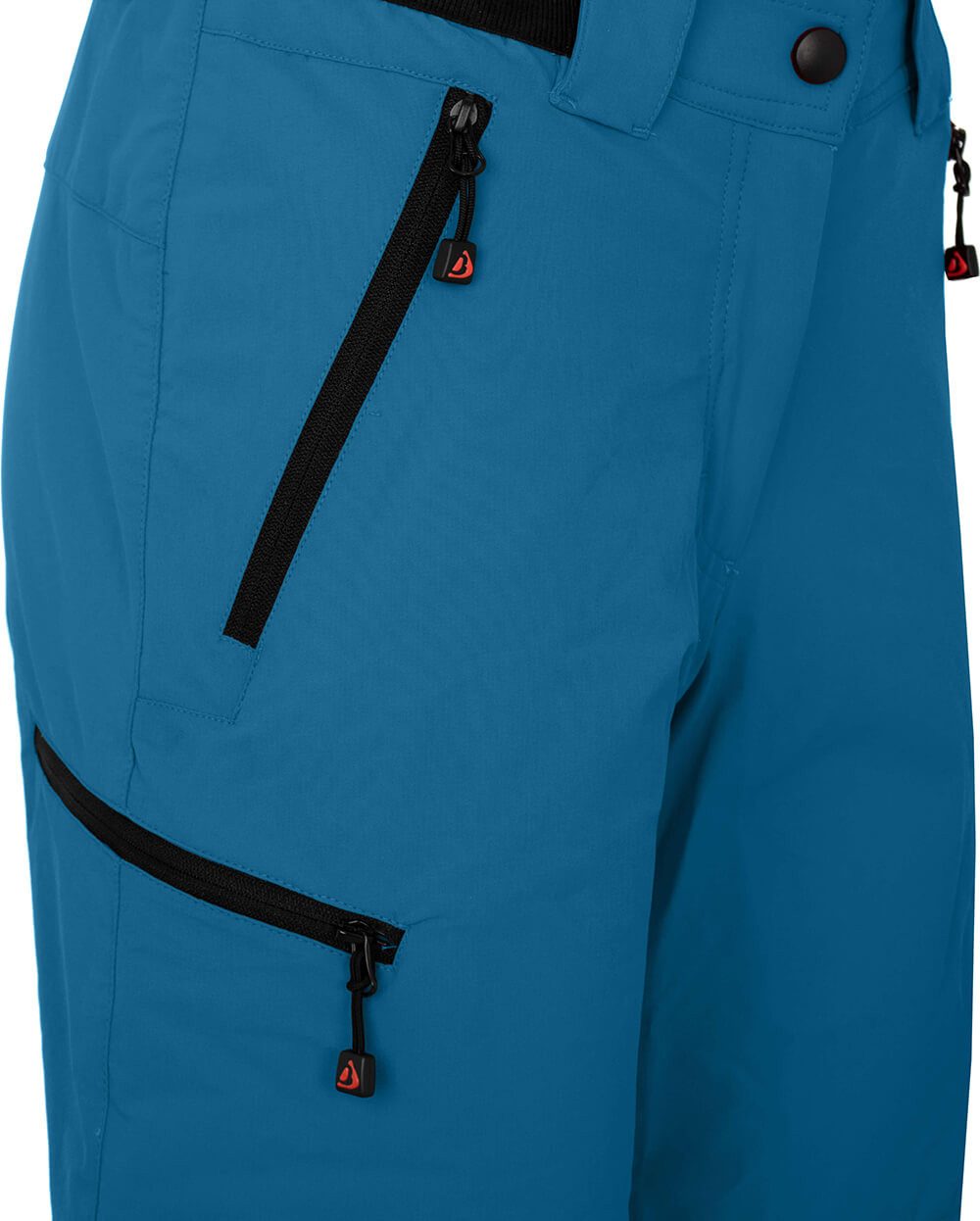 Bergson Outdoorhose VIDAA COMFORT Bermuda Damen Wandershorts, leicht, strapazierfähig, Normalgrößen, Saphir blau