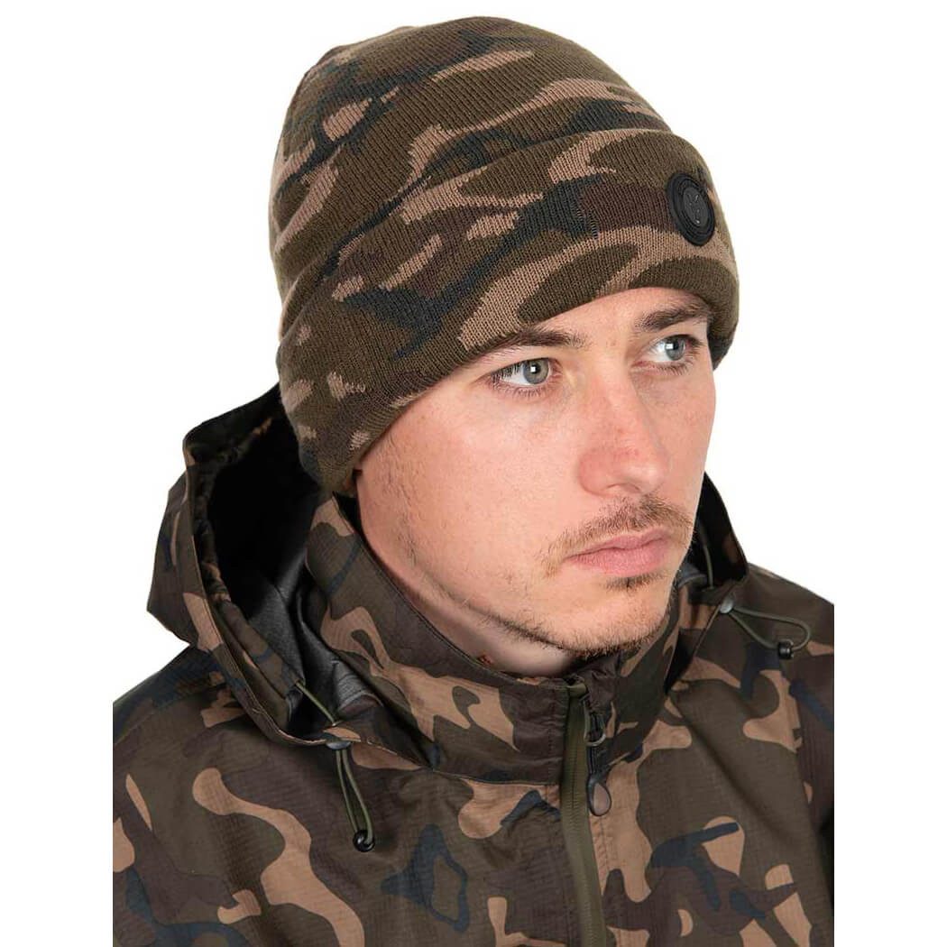 FOX International Strickmütze Fox Beanie Strickmütze Sherpa Tec Camo Herren
