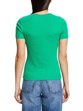 Esprit T-Shirt T-Shirt aus Baumwolljersey mit Rundhalsausschnitt (1-tlg)