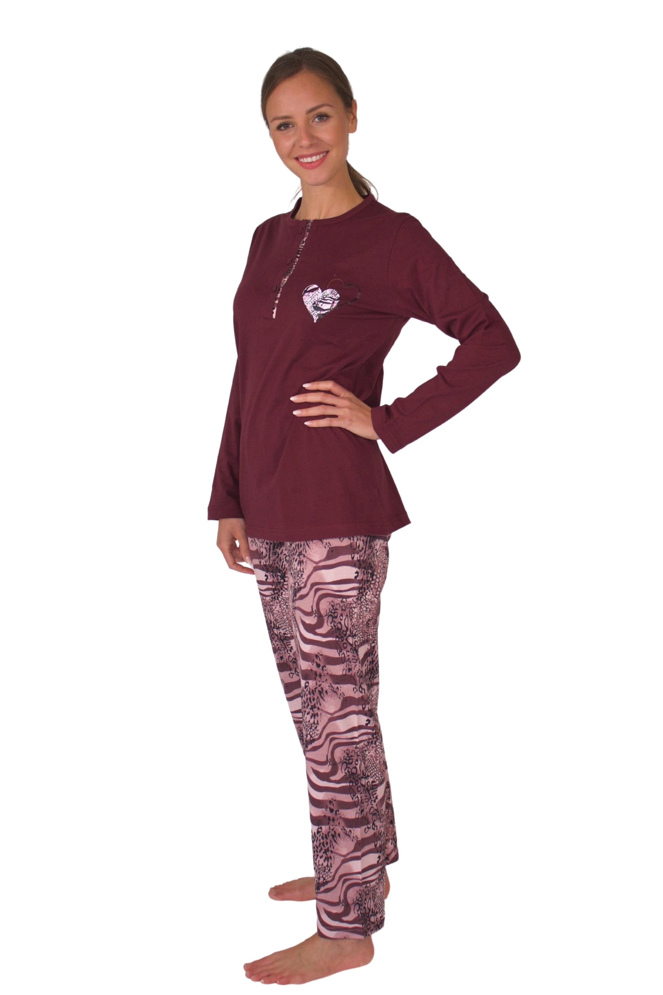Pyjama Damen Pyjama Schlafanzug DF657