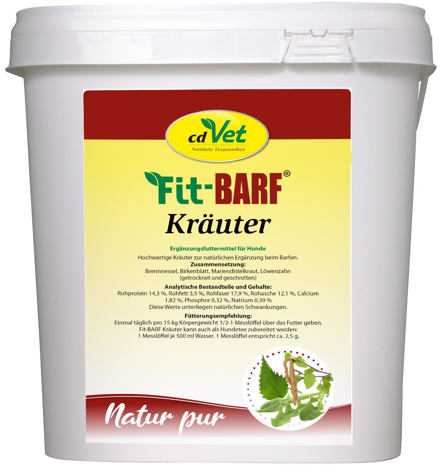 cdVet Fit-BARF Kräuter, Ergänzungsfutter für: Hunde