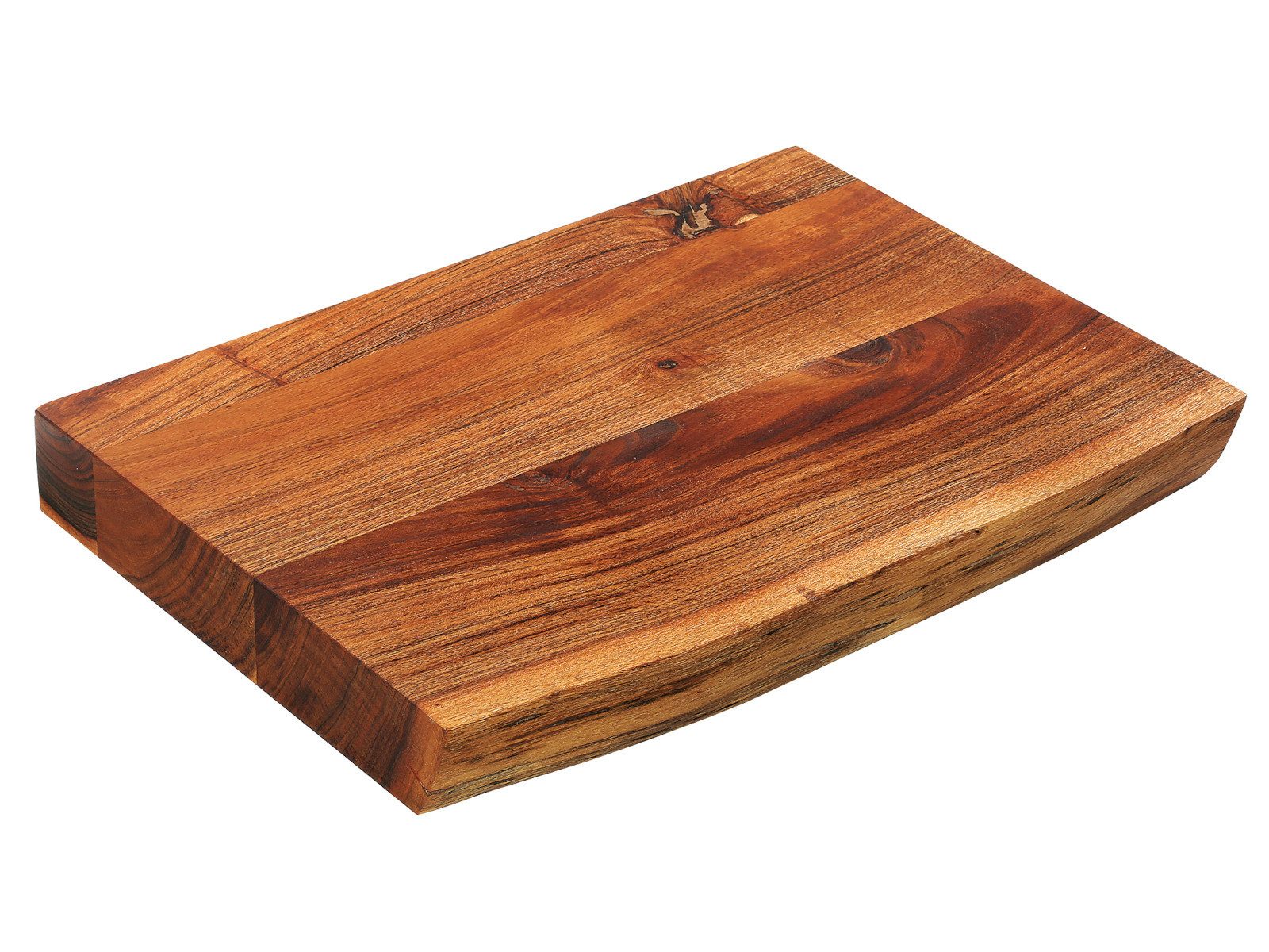 ZASSENHAUS Schneidebrett Hackblock Akazie 41 x 30 x 5 cm, Akazienholz, (Schneidebretter)