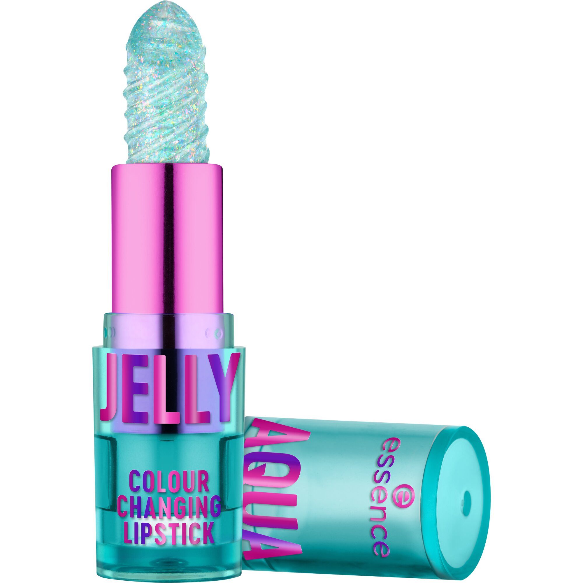 Essence Lippenstift AQUA JELLY COLOUR CHANGING LIPSTICK, 3-tlg., 3-tlg., glänzend, individuelles Farbergebnis