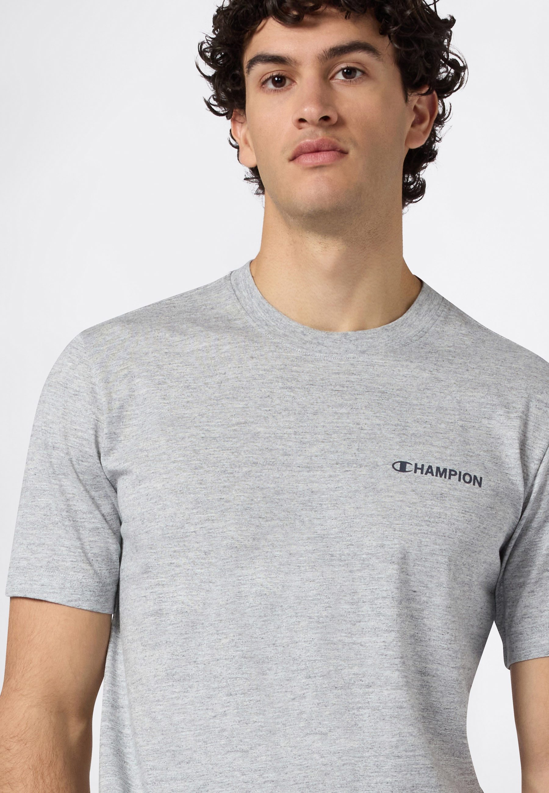 Champion T-Shirt Graphic Crewneck T-Shirt mit Rundhalsausschnitt, Kurzarm, aus Baumwolle