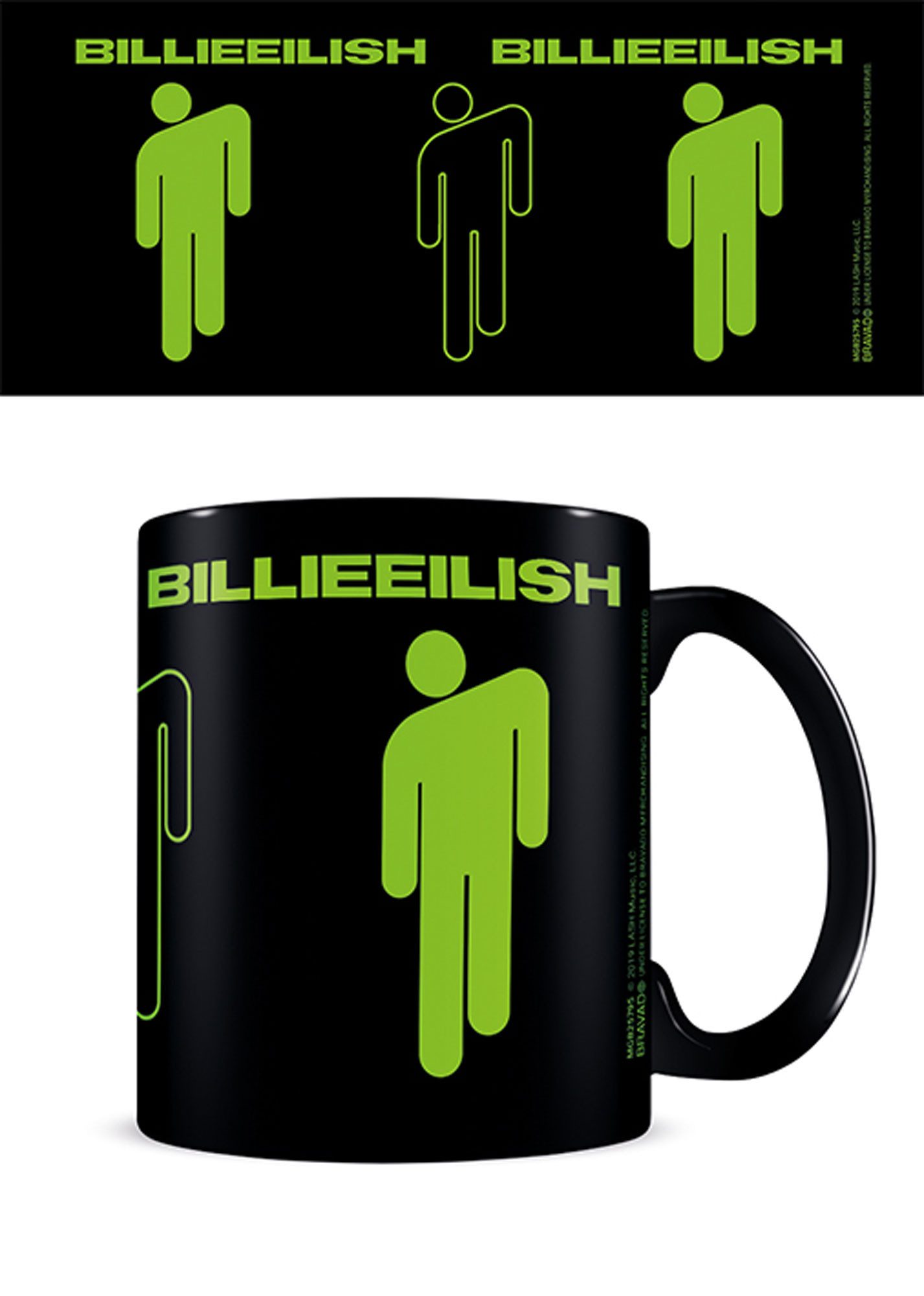Tasse Billie Eilish - Lizenz Tassen - Stickman - Black