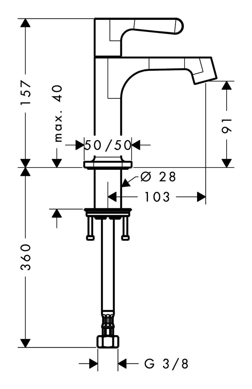 Thumbnail - hansgrohe Standventil Axor Citterio M 90