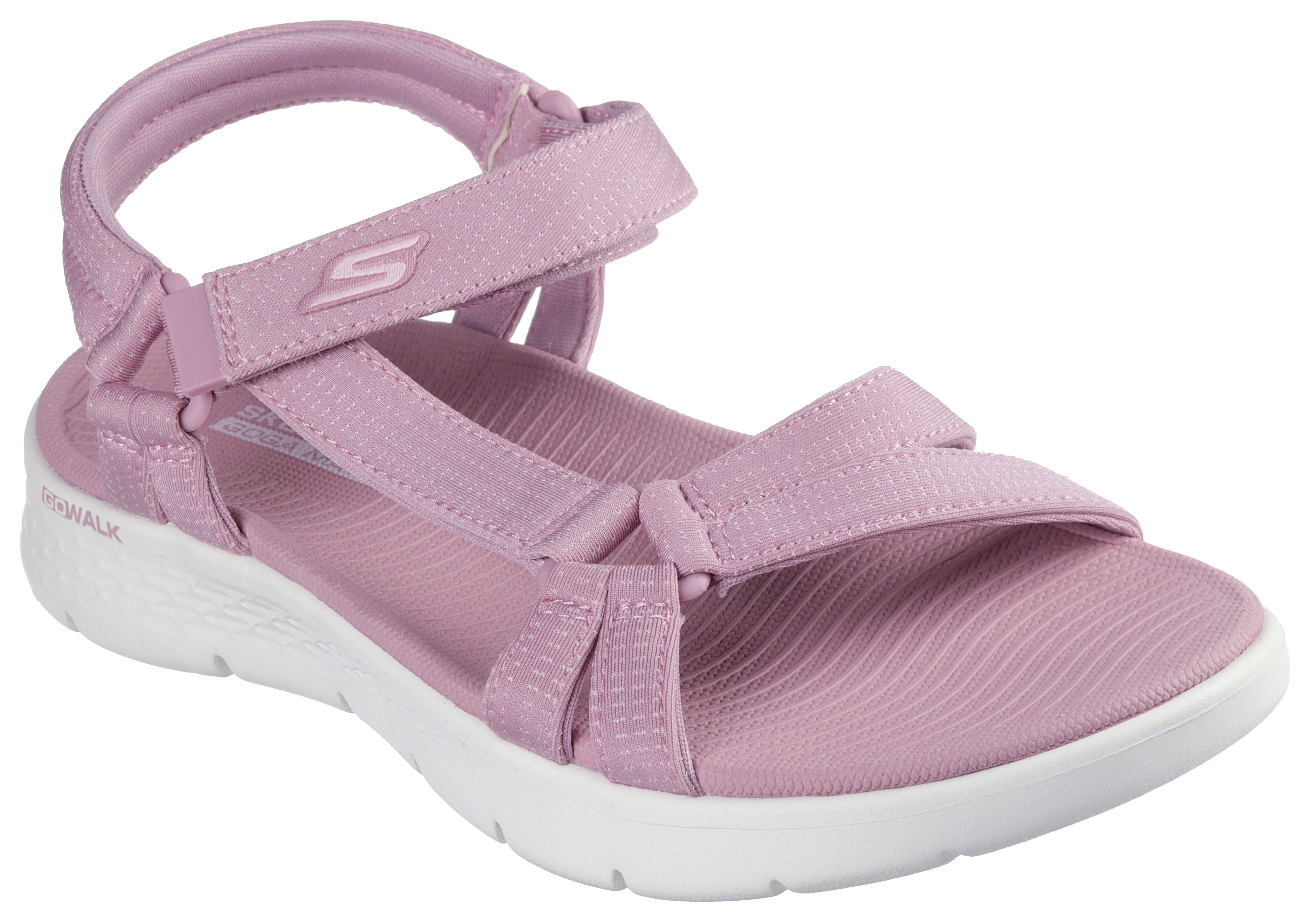 Skechers GO WALK FLEX SANDAL-SUBLIME-X Sandale, Sommerschuh, Sandalette, Klettschuh, mit Goga Mat Footbed