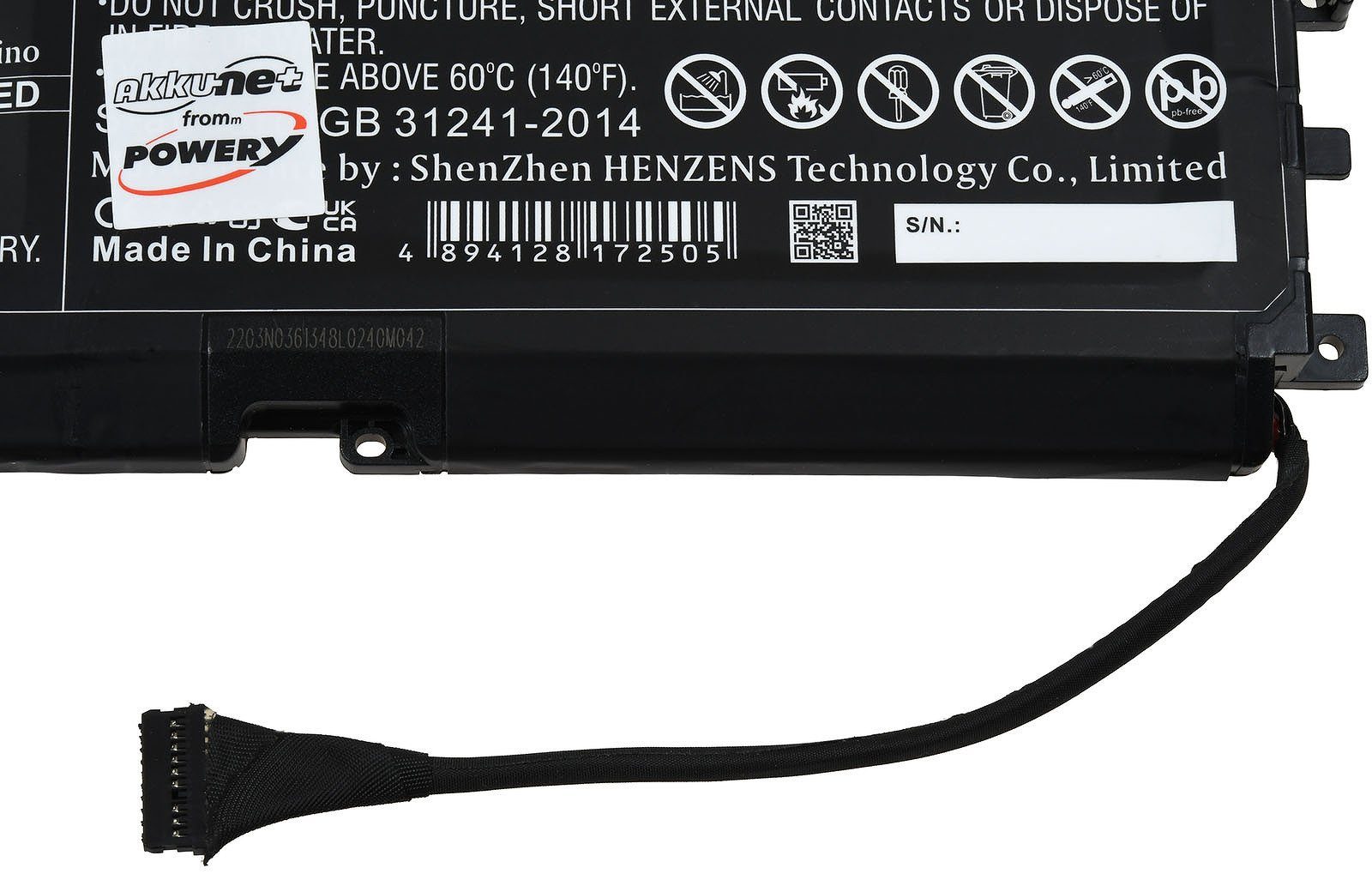 4200 Akku mAh Laptop-Akku (15.4 V) Razer für Powery RZ09-0328