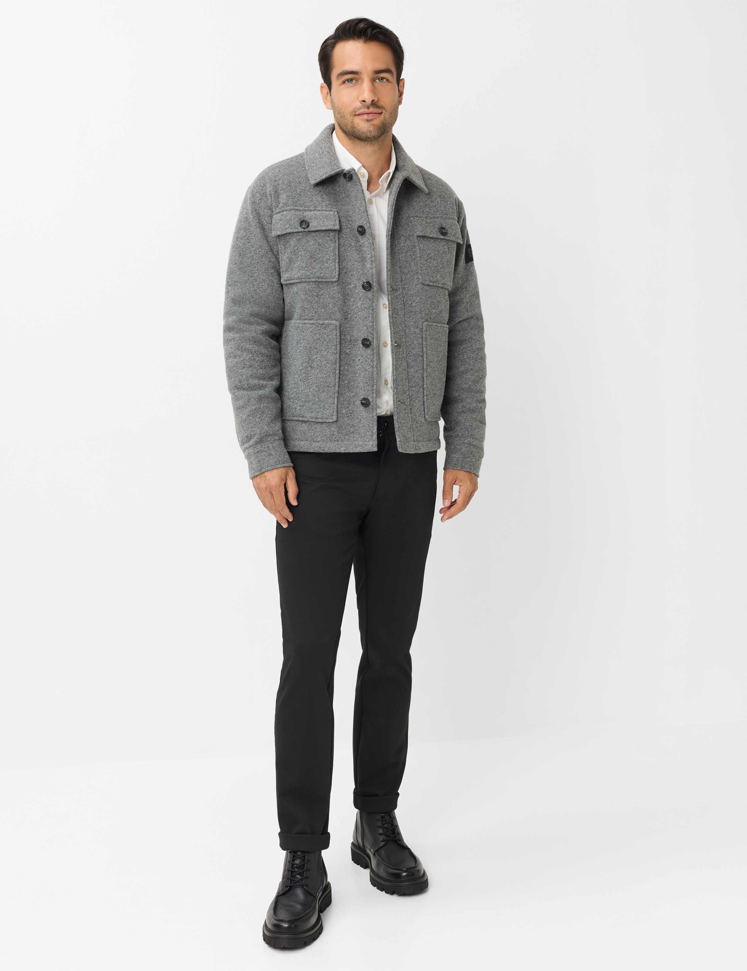 Brax Steppjacke Style TED Overshirt in wertiger Flanelloptik – Bild 2 von 5