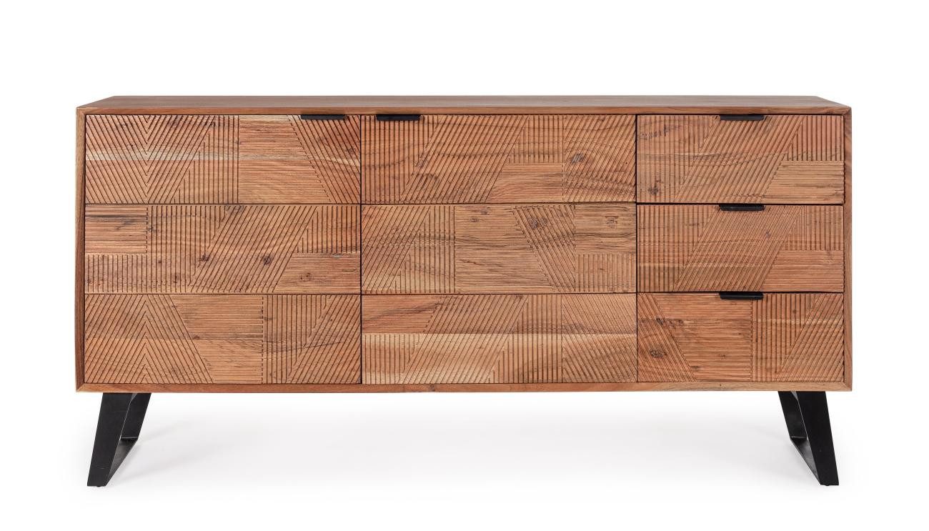 Feeling4Home Sideboard Isar aus Akazienholz, 160 cm
