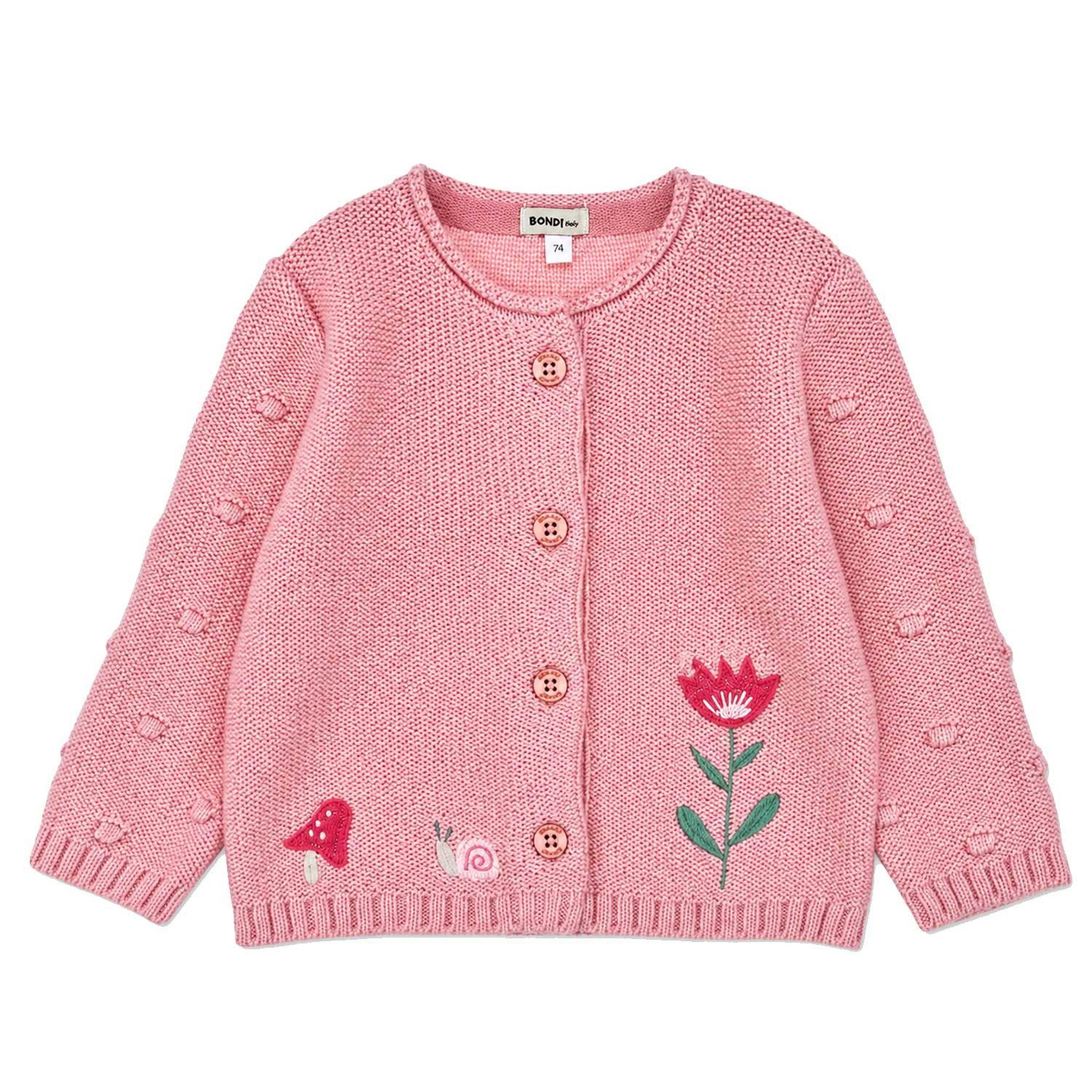 Strickjacke Baby Mädchen 'Be nature' 86960, Candy