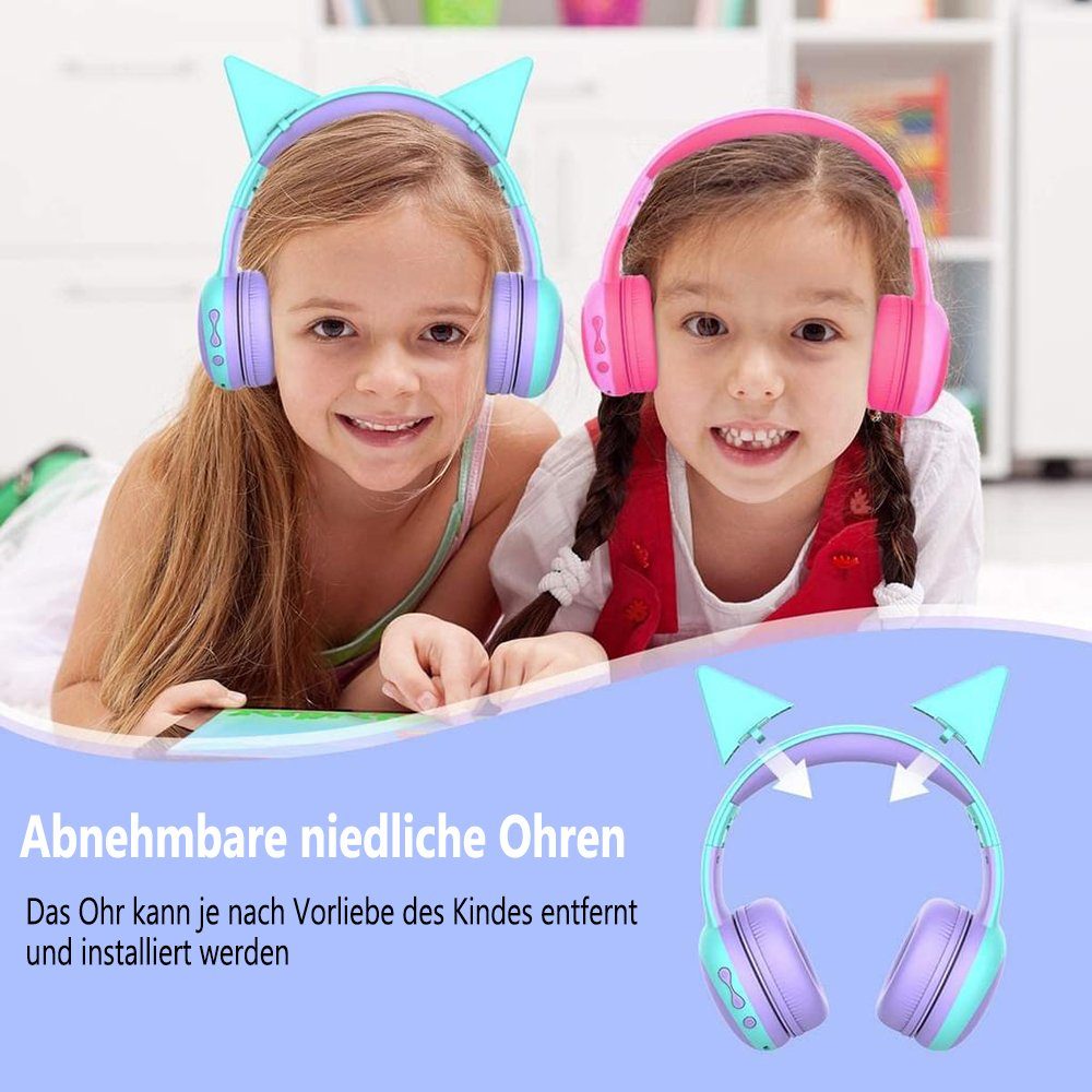 Kopfhörer mit Lautstärkebegrenzung Kinder-Kopfhörer Over-Ear 85dB GelldG