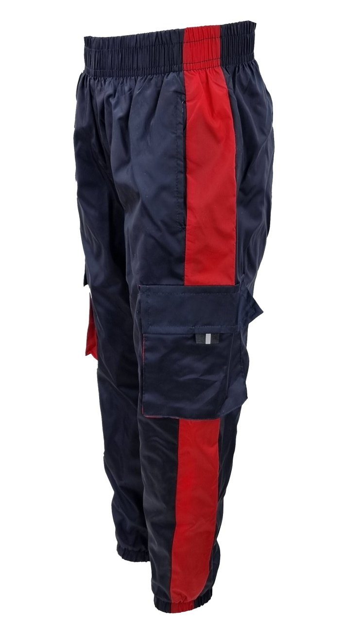 Fashion Boy Regen- und Matschjacke Matschanzug Windjacke Blau/Rot Kinder Regenkombination JF675 Regenanzug