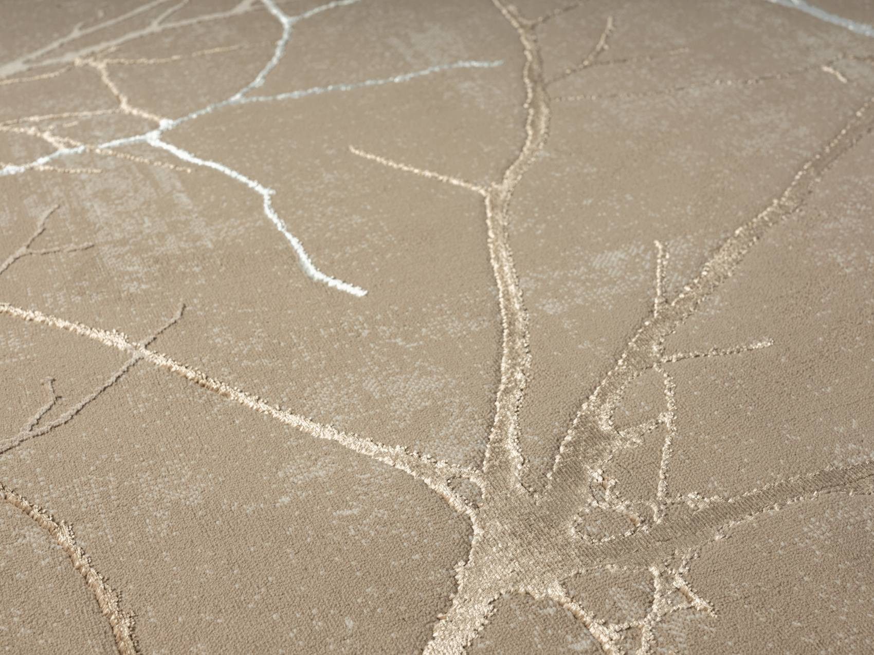 Floornovo Teppich Indoor Teppich Beige versch. Größen - rechteckig für alle Innenräume, rechteckig, Trocken- und Feuchträume