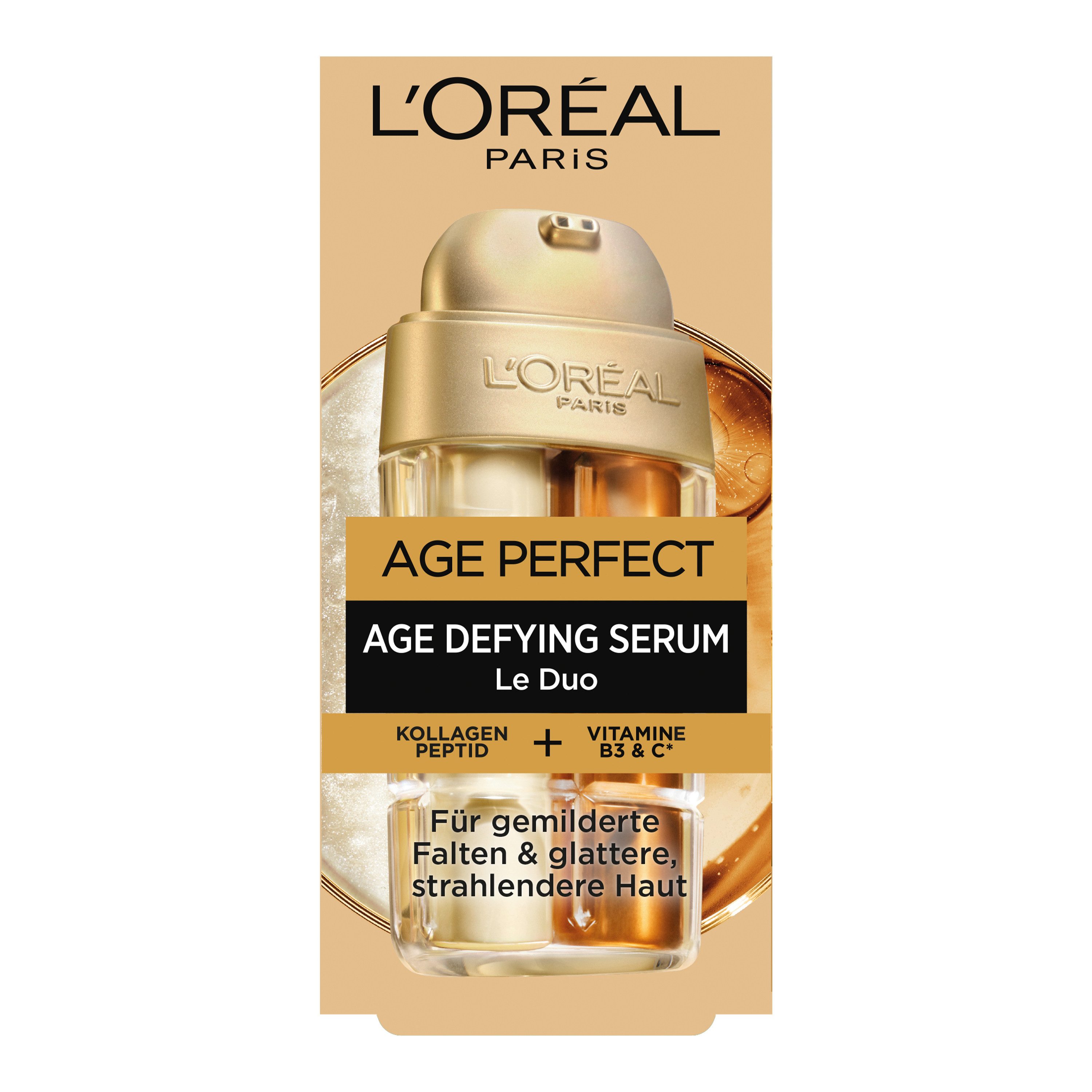 L'ORÉAL PARIS Gesichtsserum AGE PERFECT ANTI-AGING SERUM LE DUO MINI-FORMAT, intensive Pflege, mildert Falten, kräftigt die Haut – Bild 4 von 5