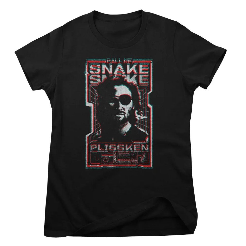 Escape from New York T-Shirt Call ME Snake Color Glitch Girly Tee