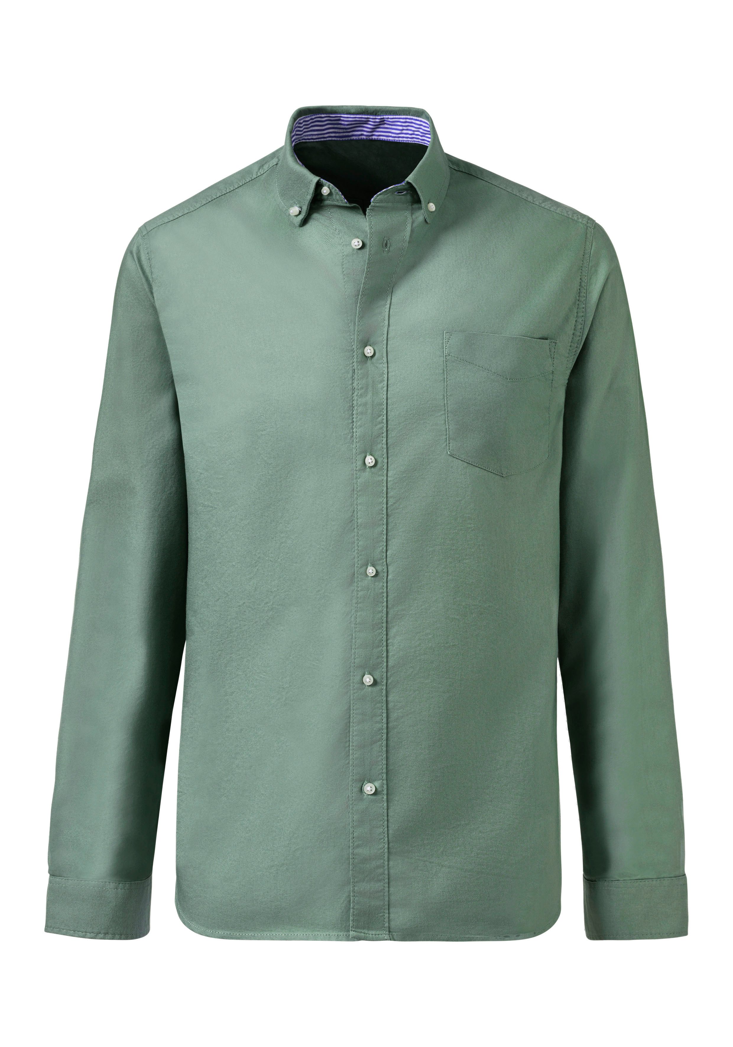 H.I.S Langarmhemd regular-fit mit Button-down-Kragen, reine günstig online kaufen
