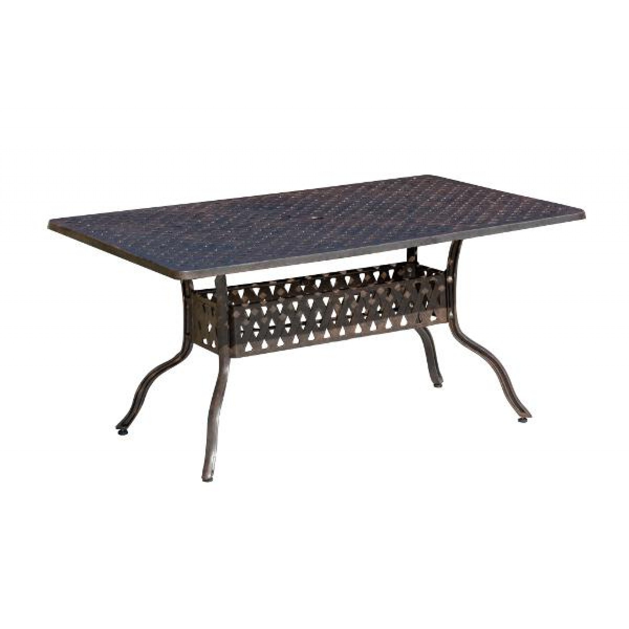 Inko Sitzgruppe Inko Alu-Guss bronze Tisch 150x97x74 cm